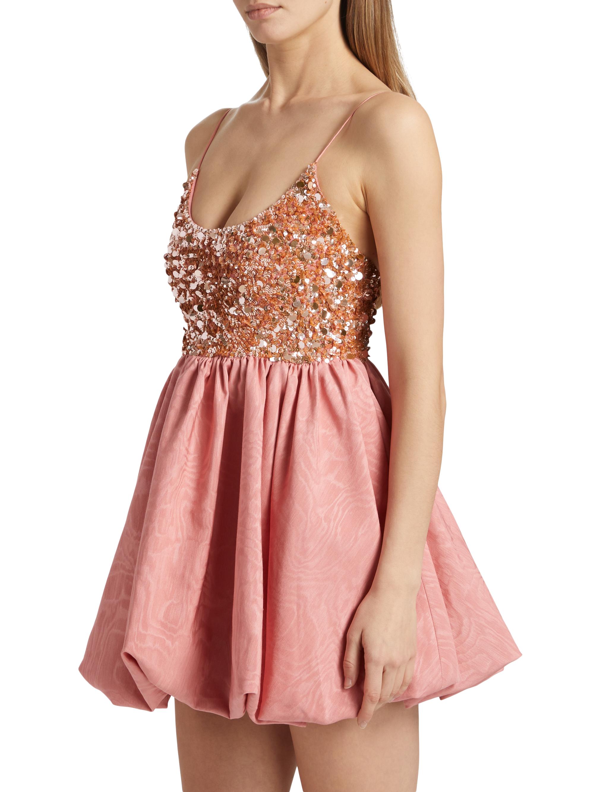 Nessa Sequined Bubble Minidress