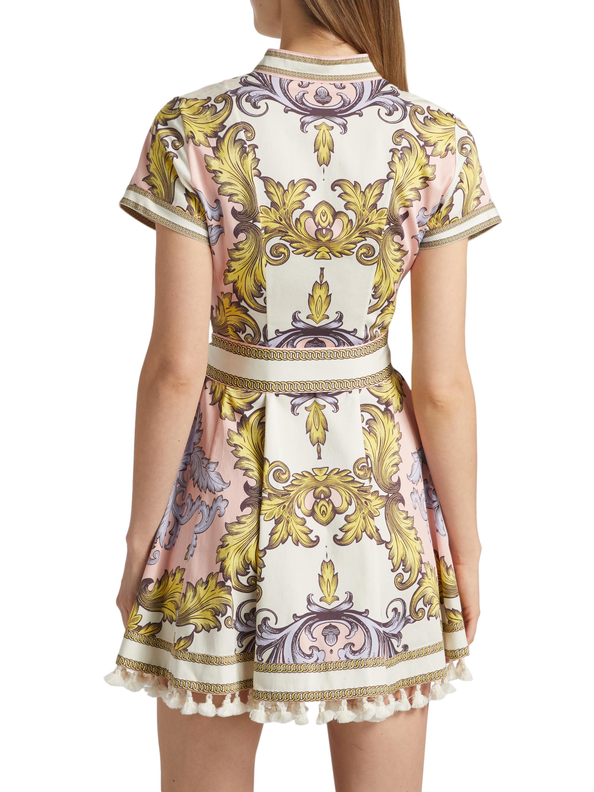 alice+olivia 新品タグ付き❗️スパンコールドレス Alice + Olivia Lucy Filigree Belted Minidress | Saks Fifth Avenue