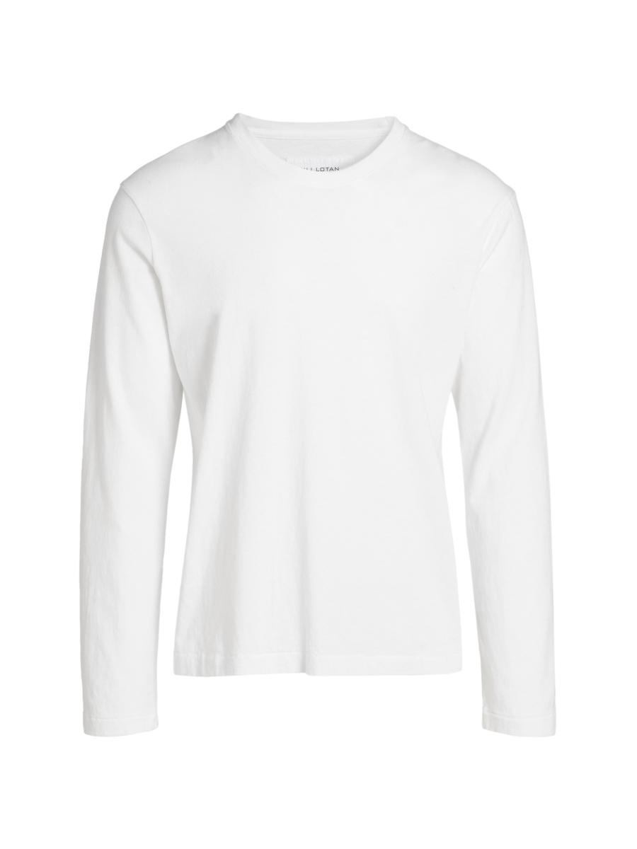 Nili Lotan Men's Sien Crewneck T-shirt In White