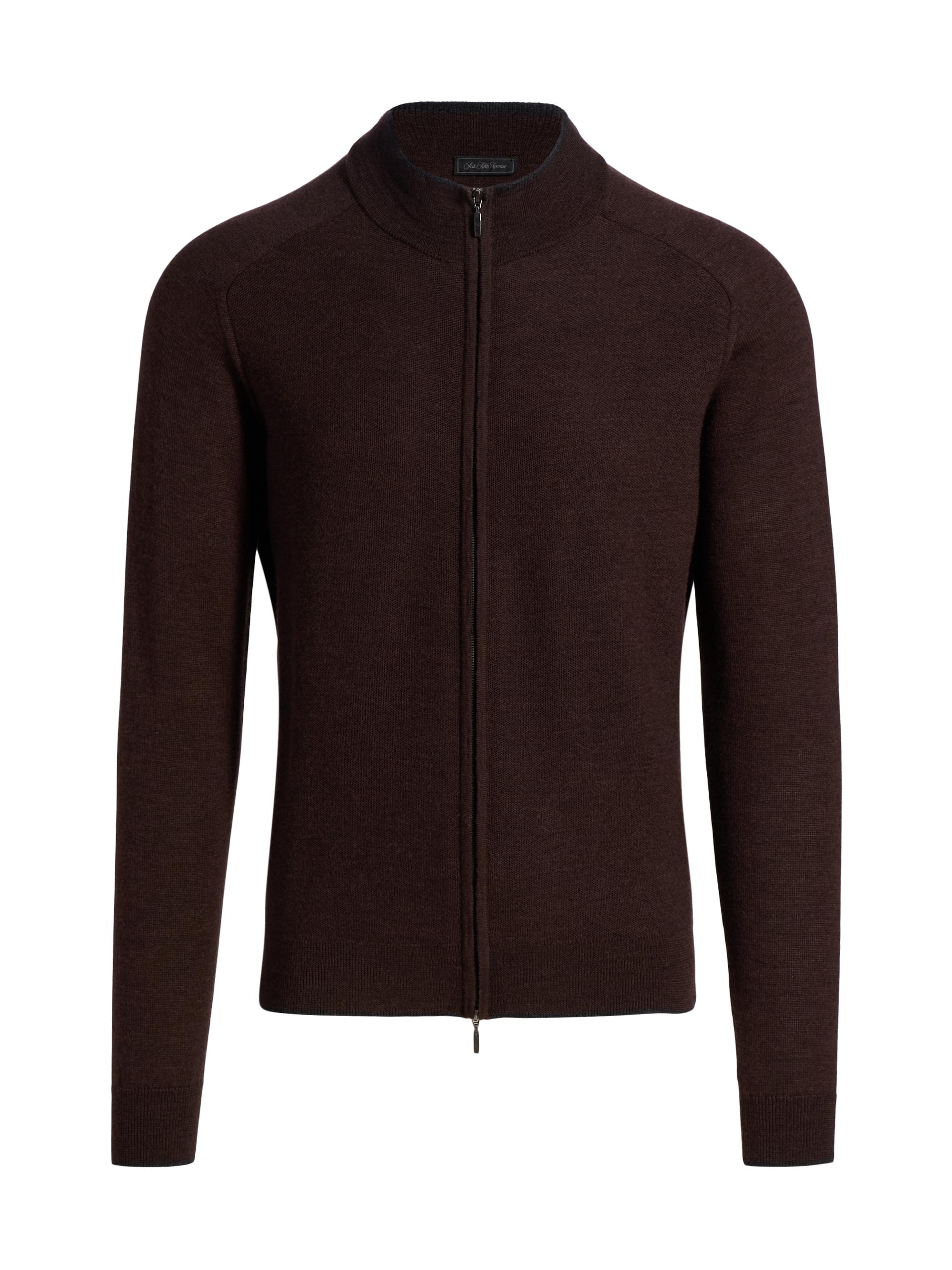 Sacai Wool Zip-Front Cardigan | Saks Fifth Avenue