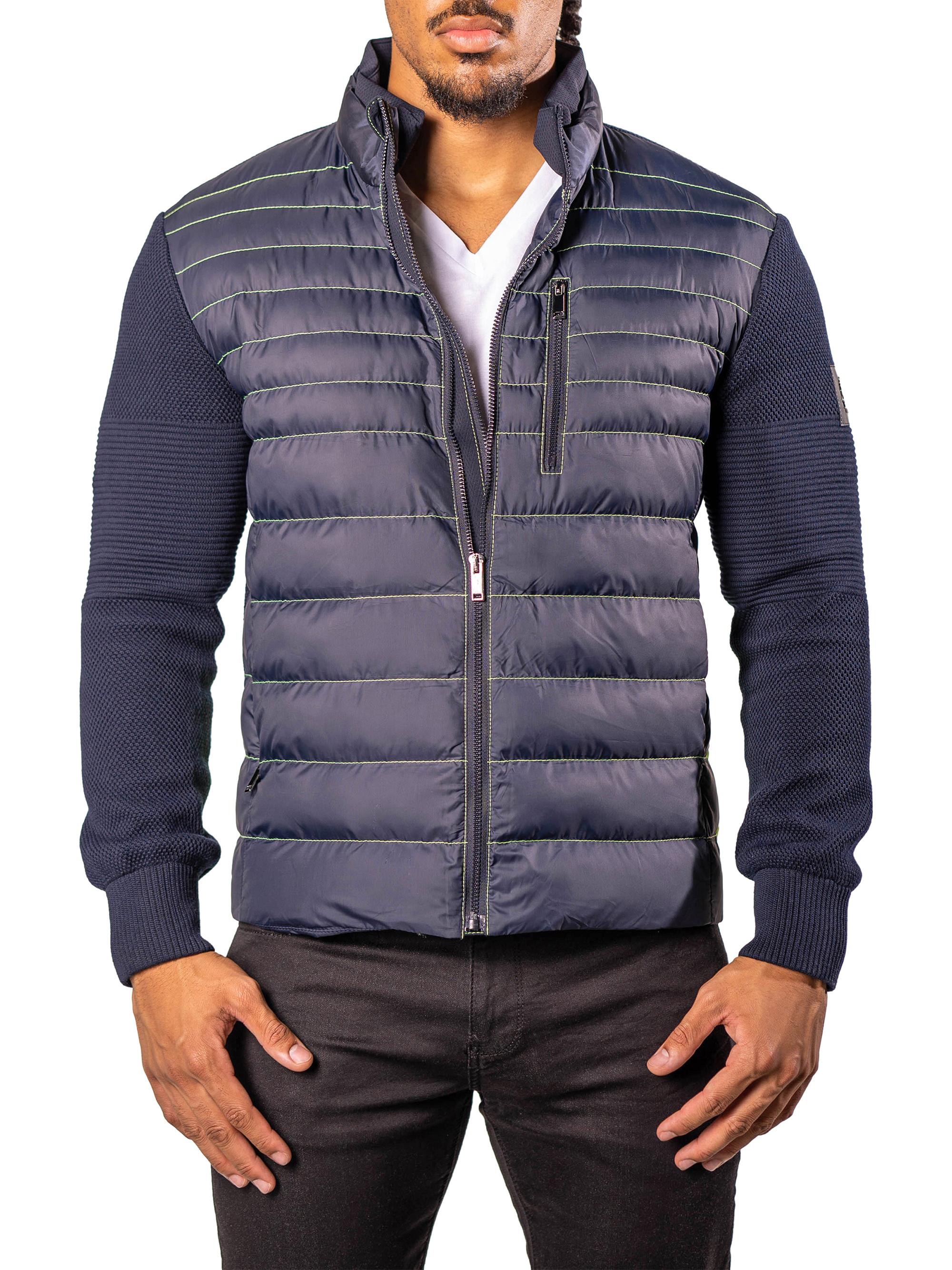 Maceoo Men's Bomber Jacket - Blue