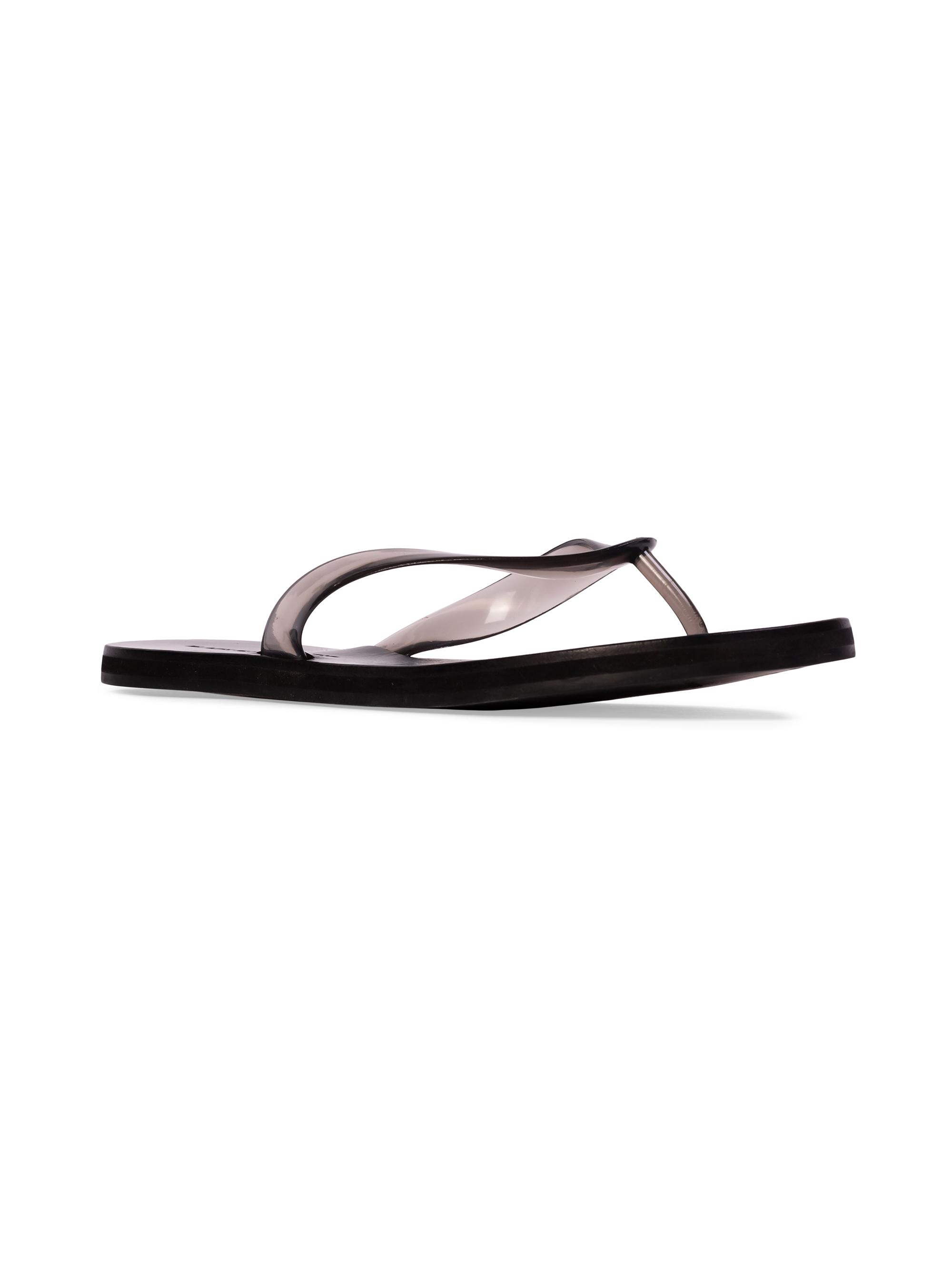 Black Suede Studio Jeli PVC Flip Flops | Saks Fifth Avenue