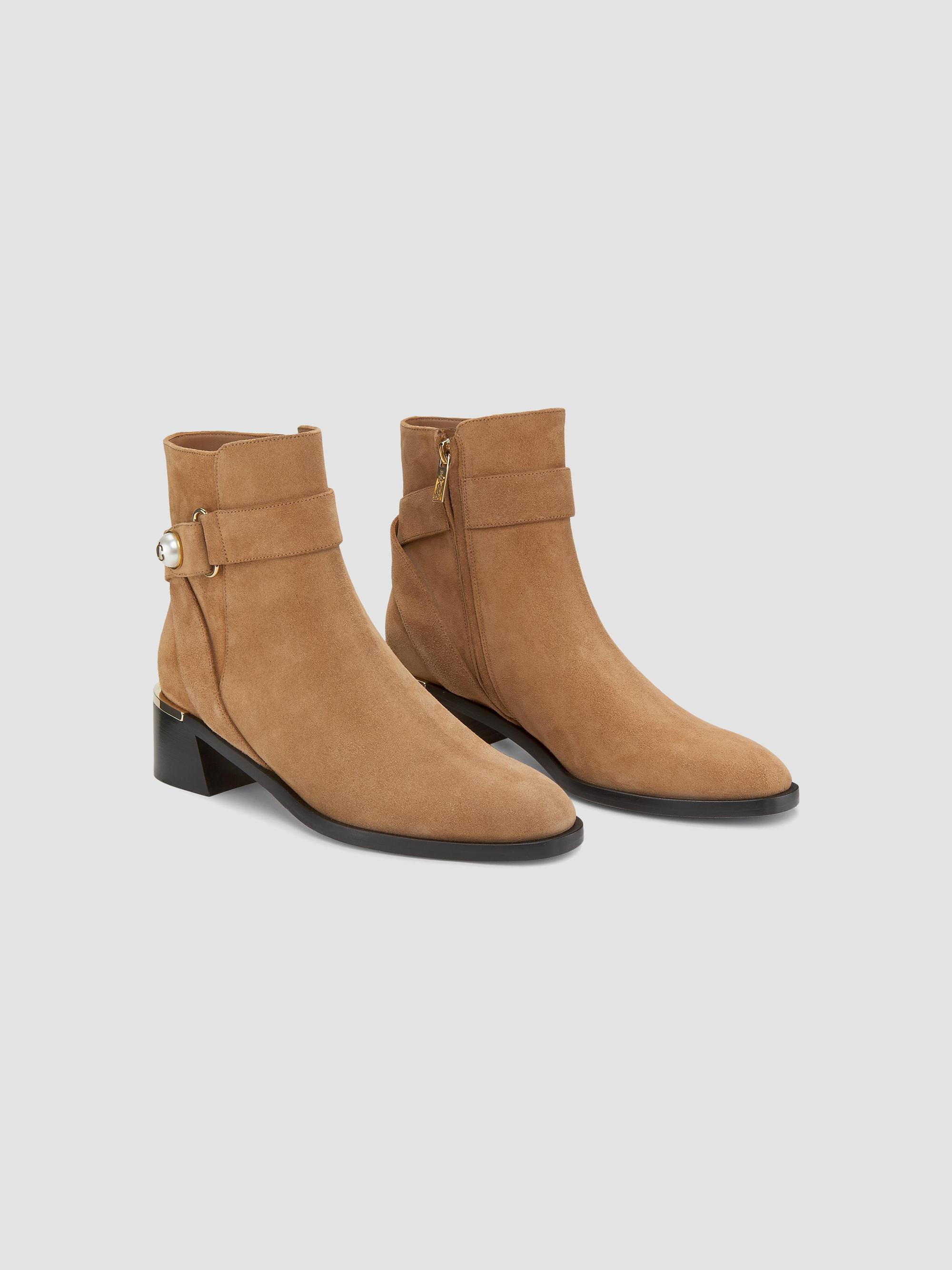 ジャム Jimmy Choo Noor 45MM Velvet Suede Ankle Boots | Saks Fifth Avenue