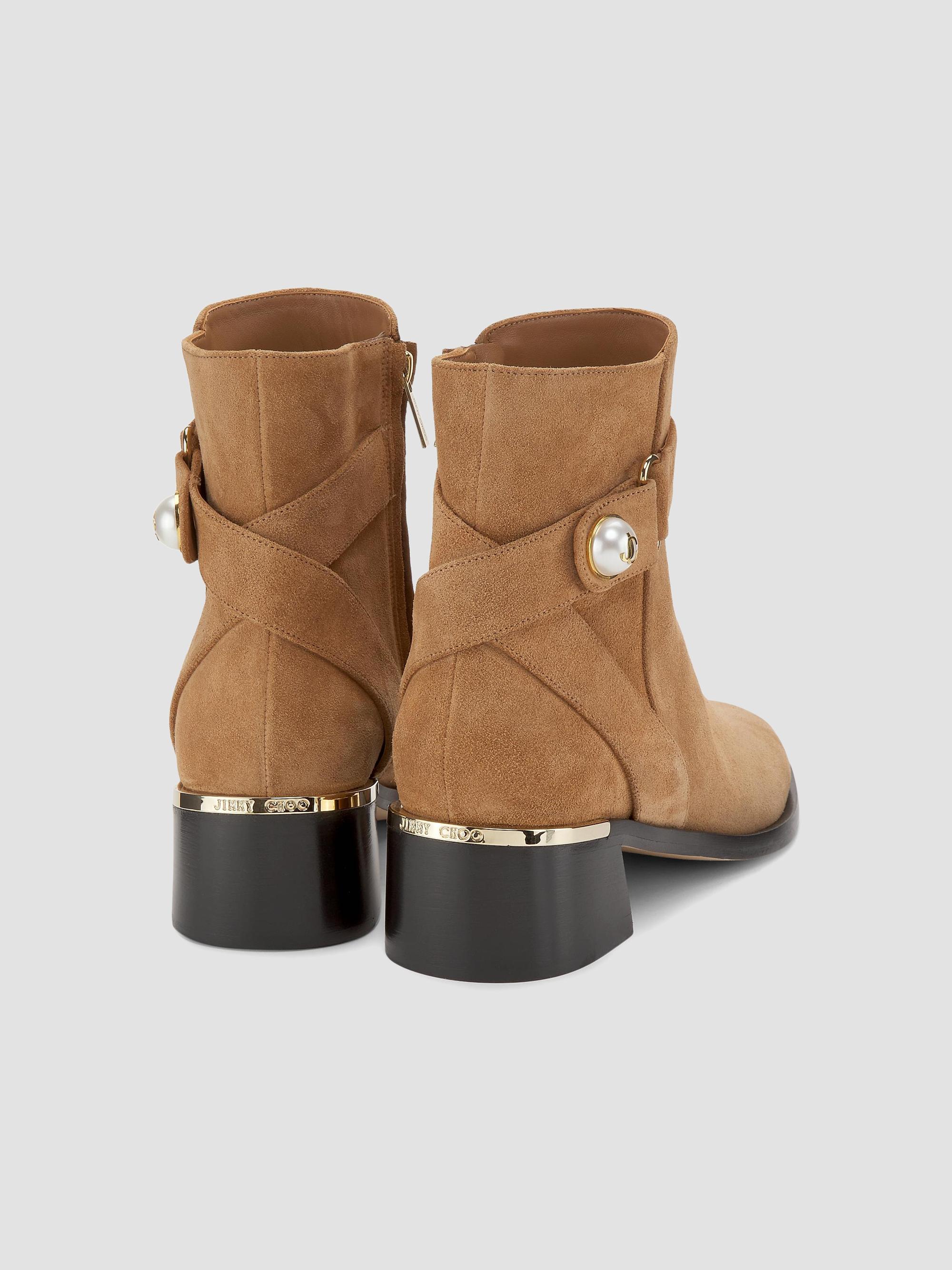 Jimmy Choo Noor 45MM Velvet Suede Ankle Boots | Saks Fifth Avenue