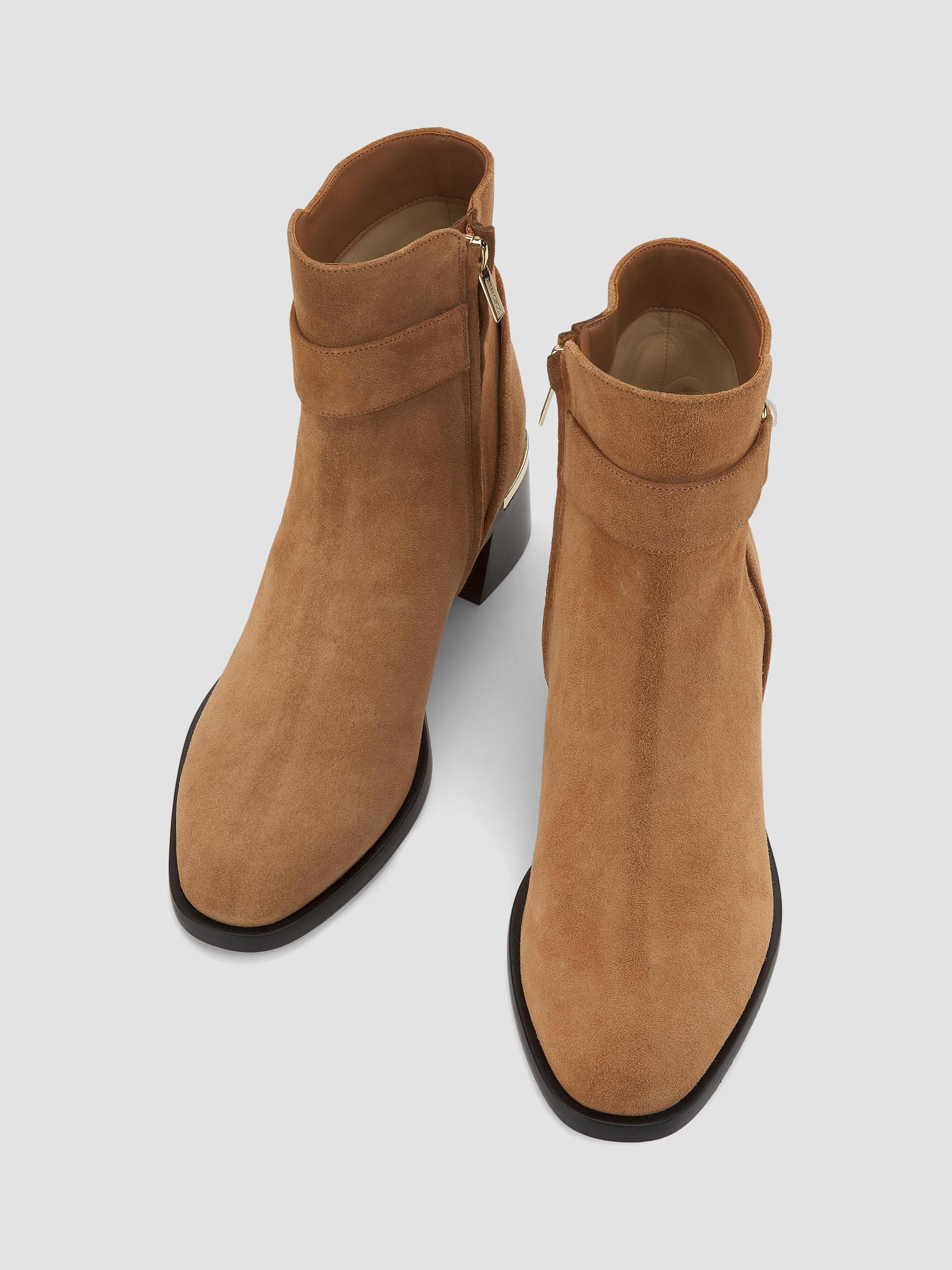 Jimmy Choo Noor 45MM Velvet Suede Ankle Boots | Saks Fifth Avenue