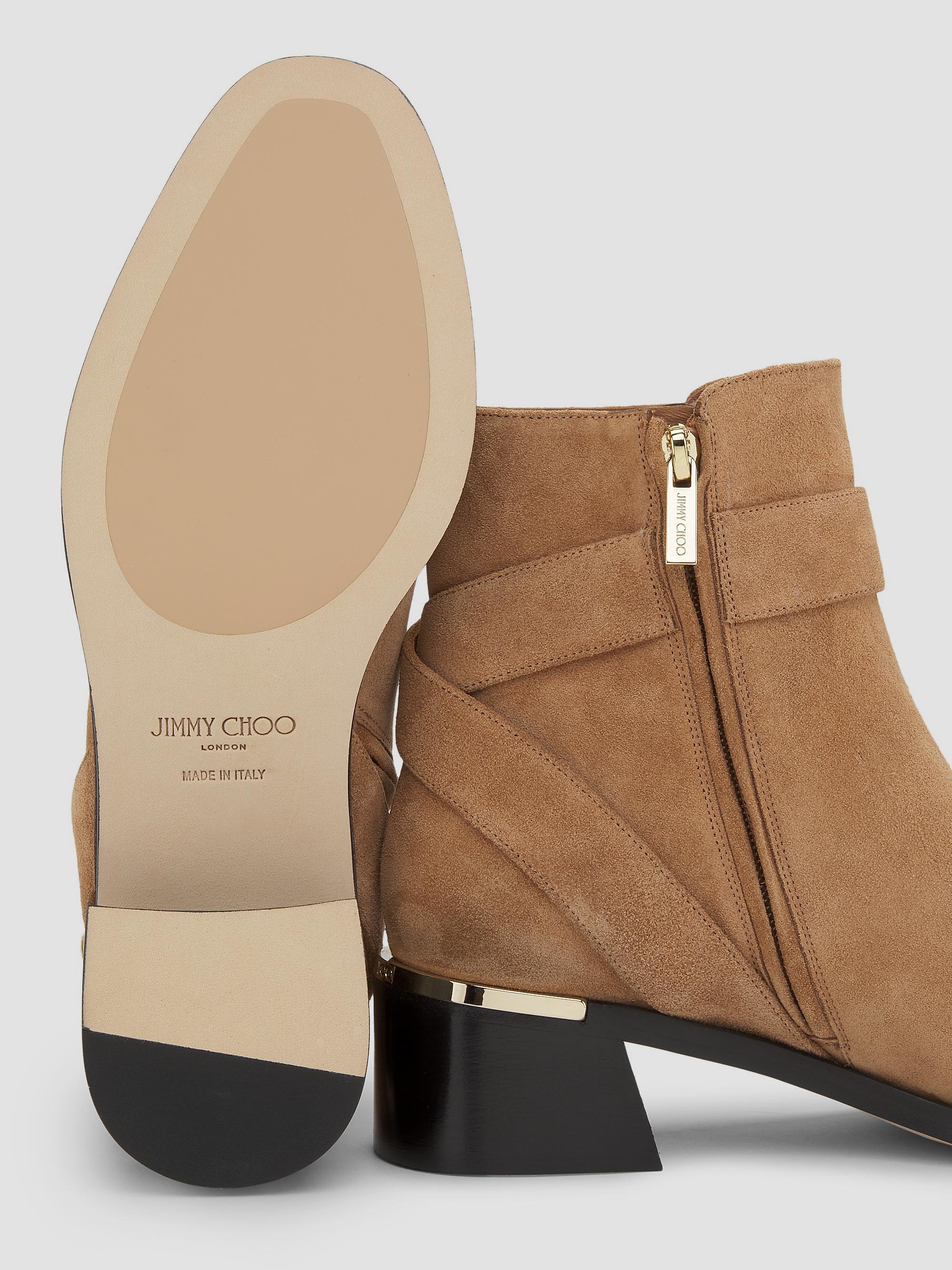 Jimmy Choo Noor 45MM Velvet Suede Ankle Boots | Saks Fifth Avenue