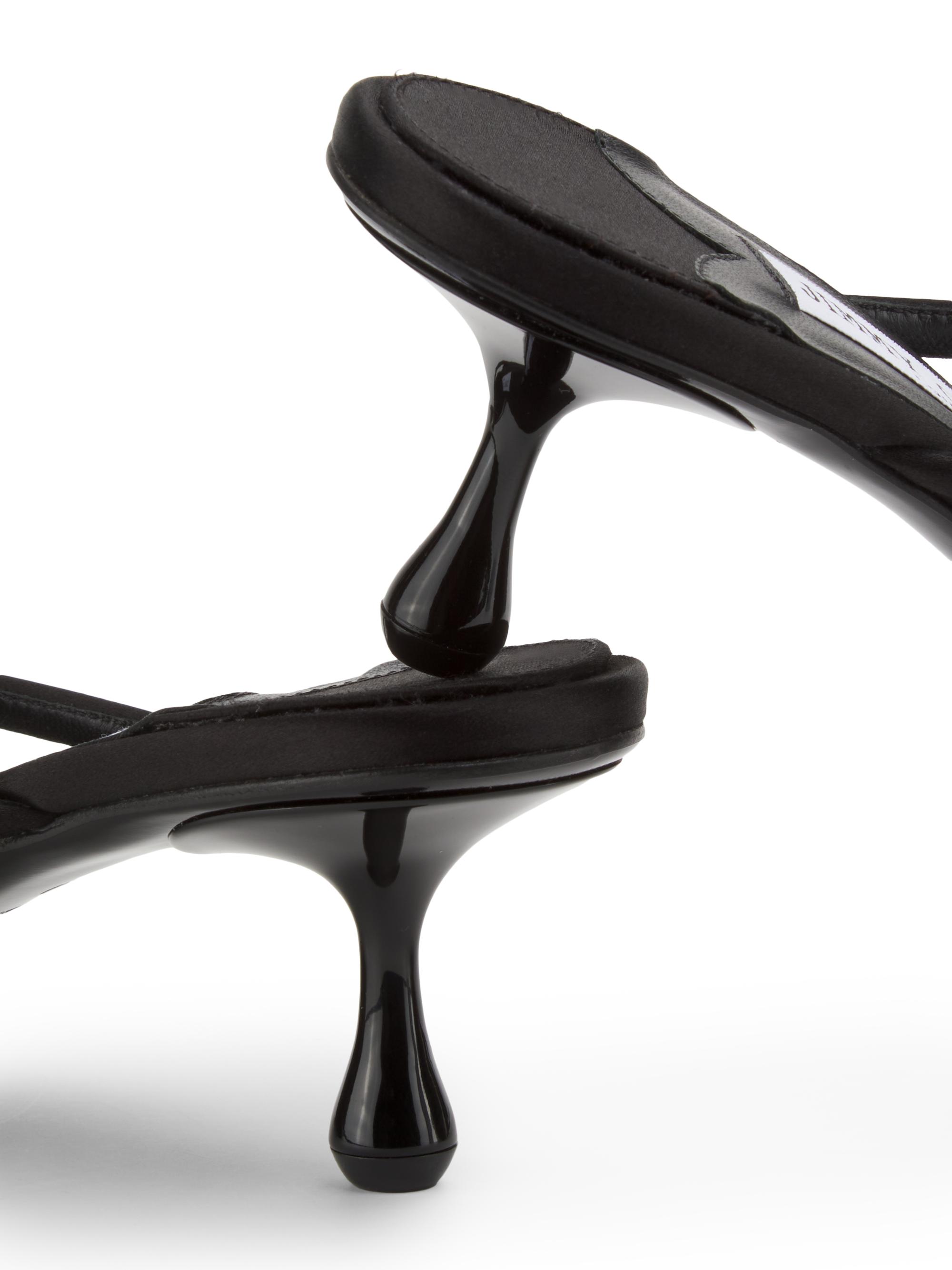 Sana 50MM Embellished Satin Kitten-Heel Mules