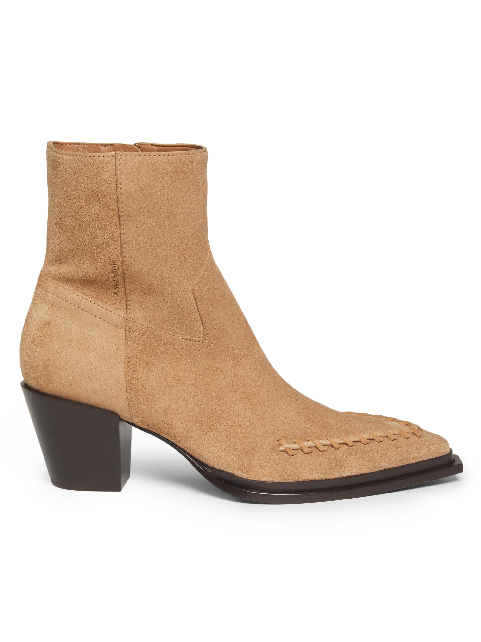 Jimmy Choo Women's Cece 60MM Velvet Suede Ankle Boots - Toffee