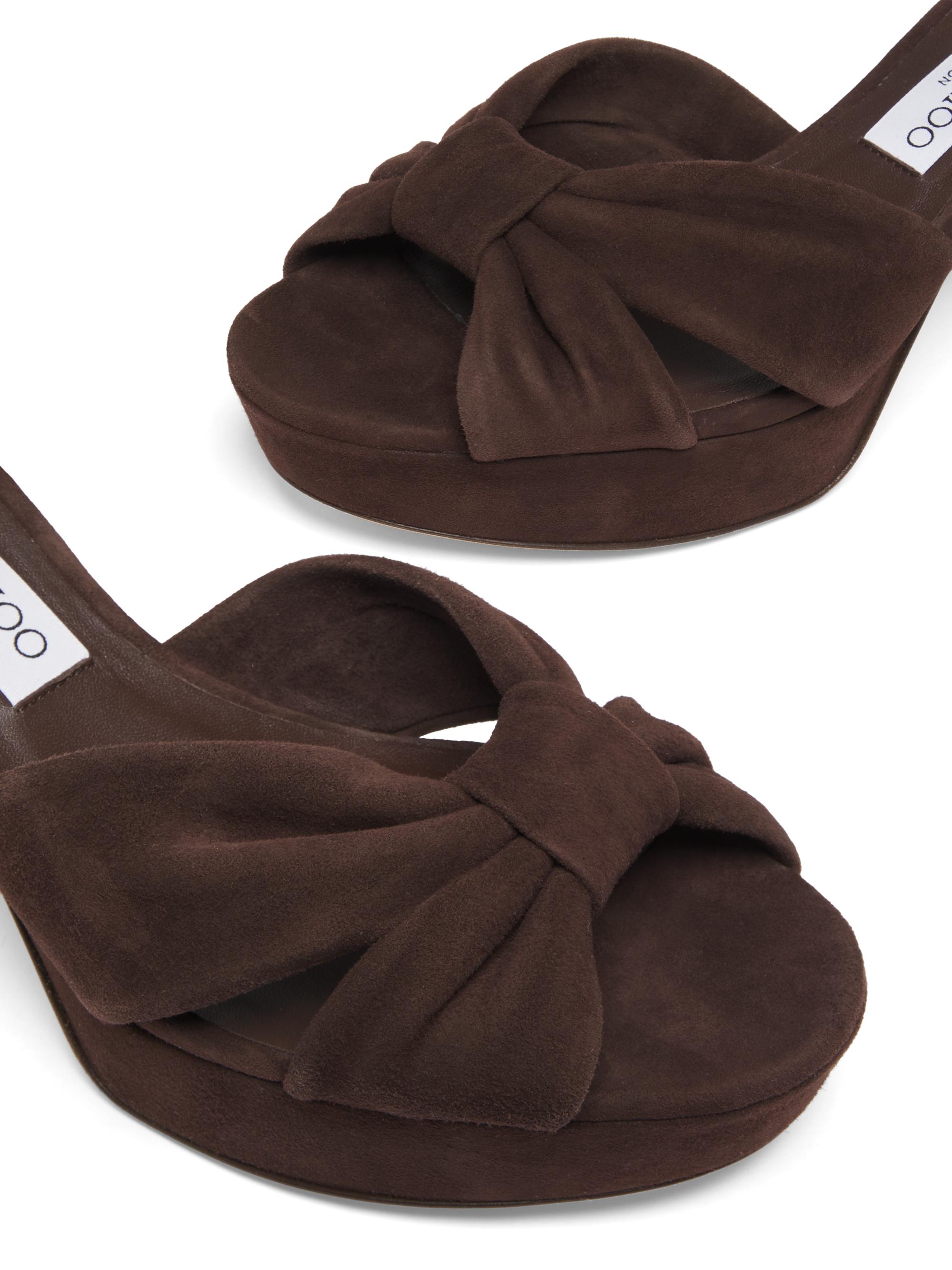 Jimmy Choo Heloise 80MM Block-Heel Platform Sandals | Saks Fifth