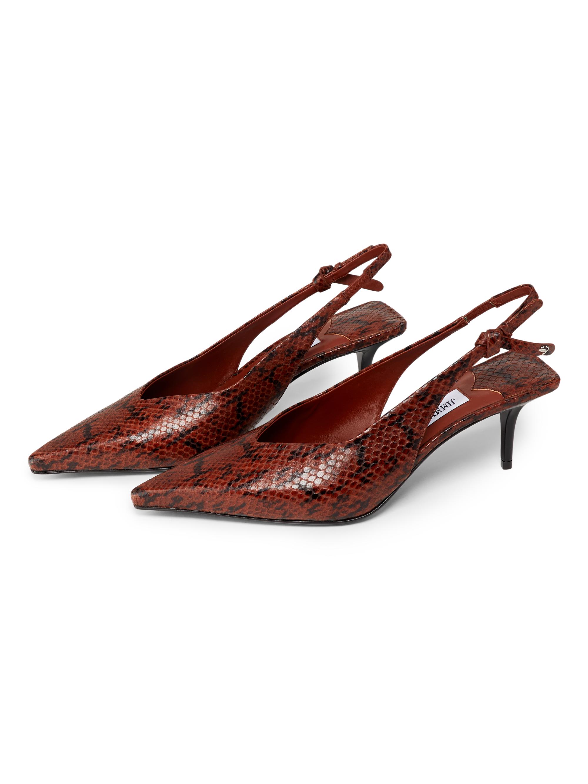 Jimmy Choo Camie 60MM Snake Slingback Pumps | Saks Fifth Avenue
