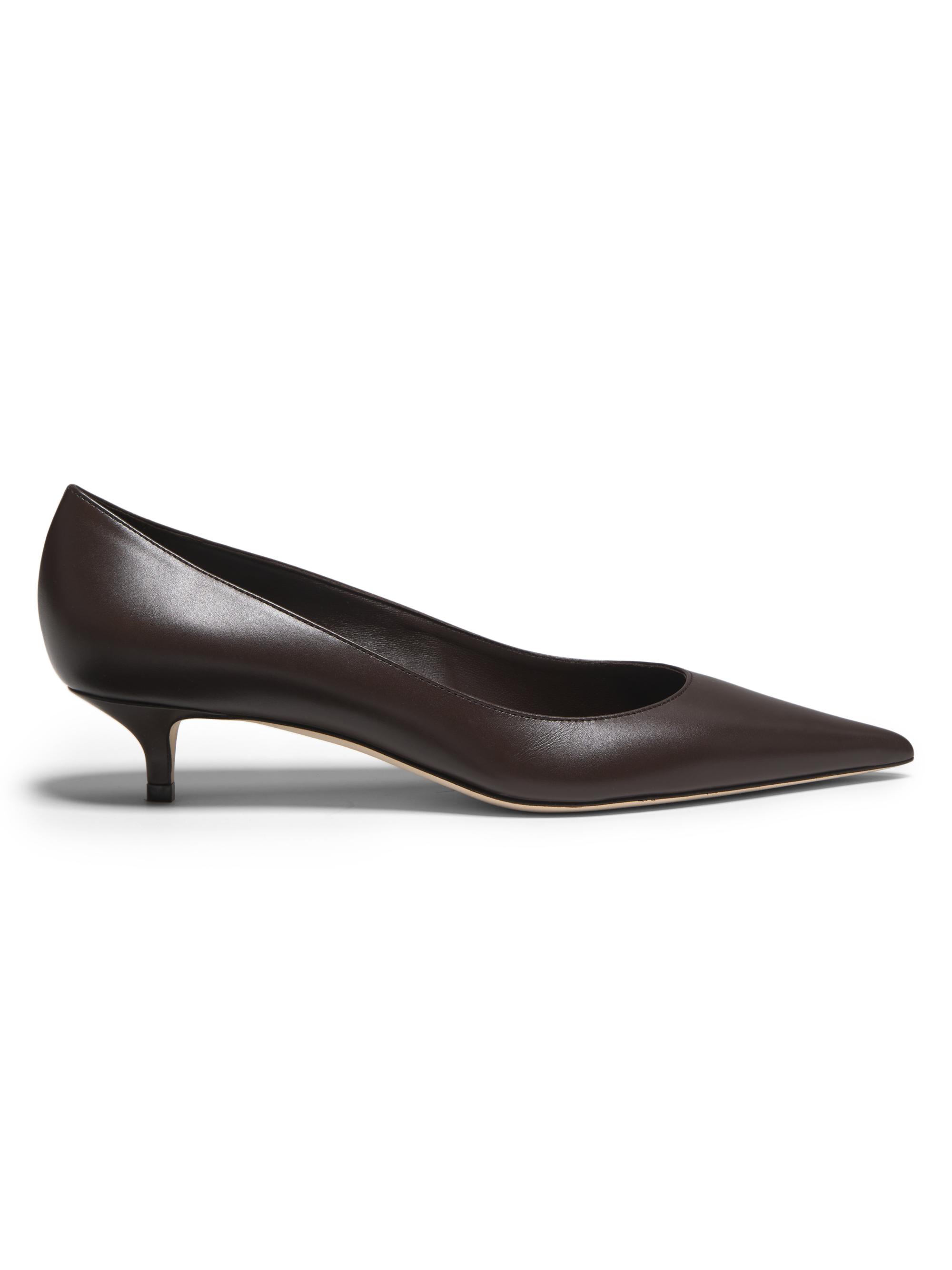 Jimmy Choo Women's Amelia 35MM Leather Pumps - Chocolate