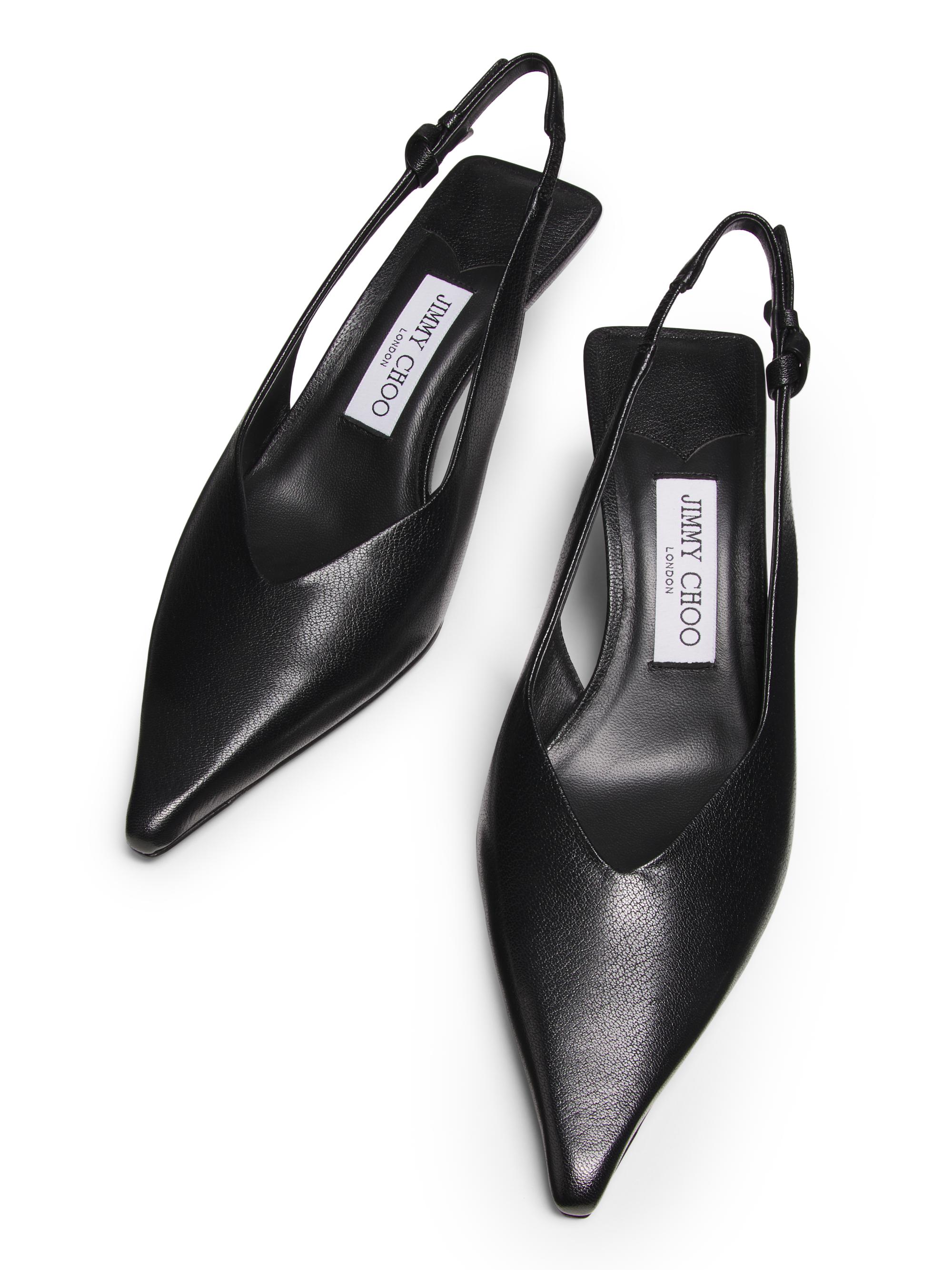 正規品JIMMY CHOO Jimmy Choo Camie 60MM Knotted Leather Slingback Pumps | Saks Fifth