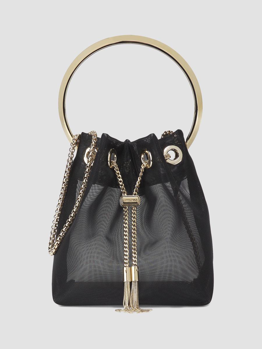 Jimmy Choo Bon Bon Mesh Top Handle Bag | Saks Fifth Avenue