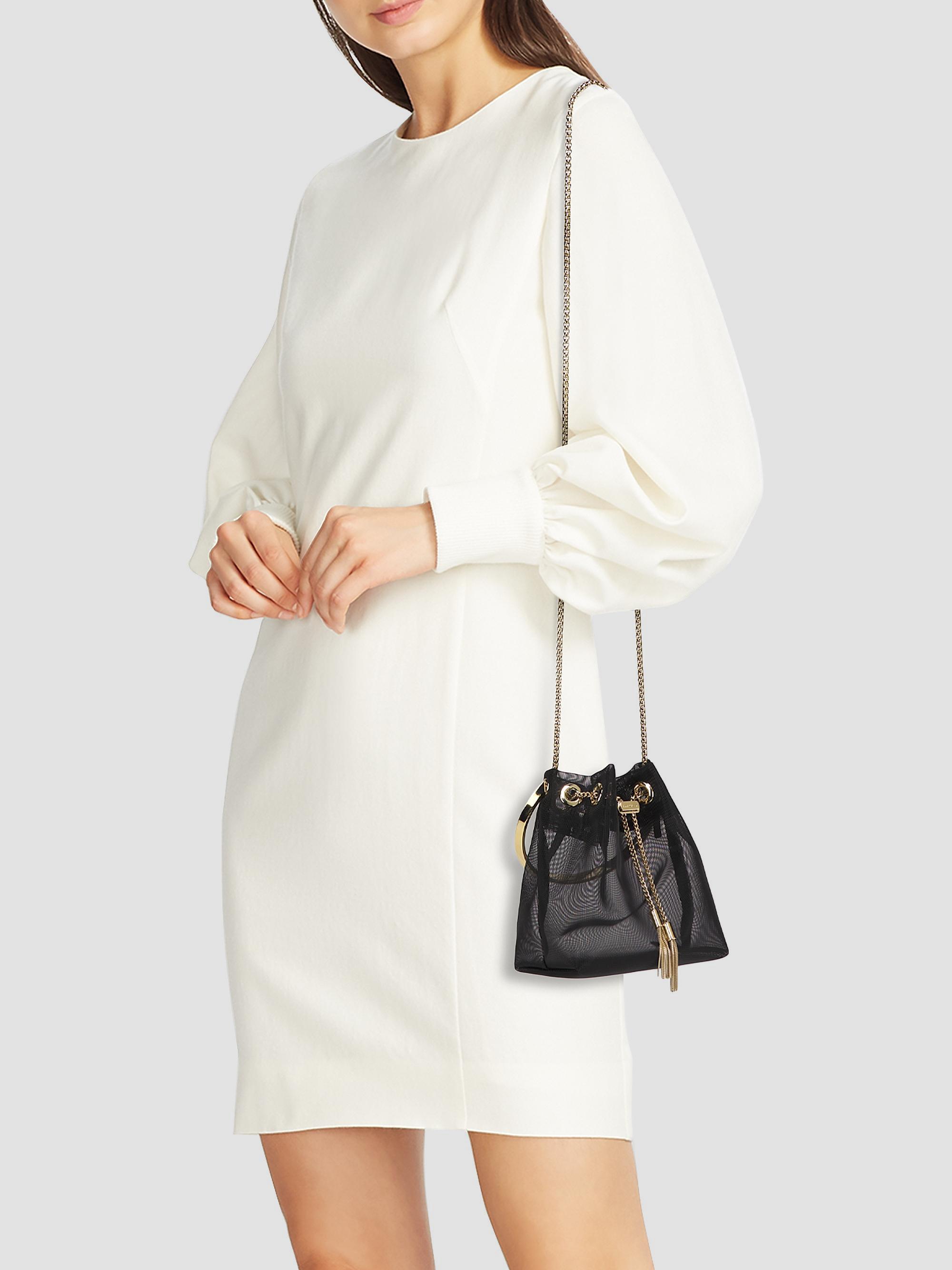 Jimmy Choo Bon Bon Mesh Top Handle Bag | Saks Fifth Avenue
