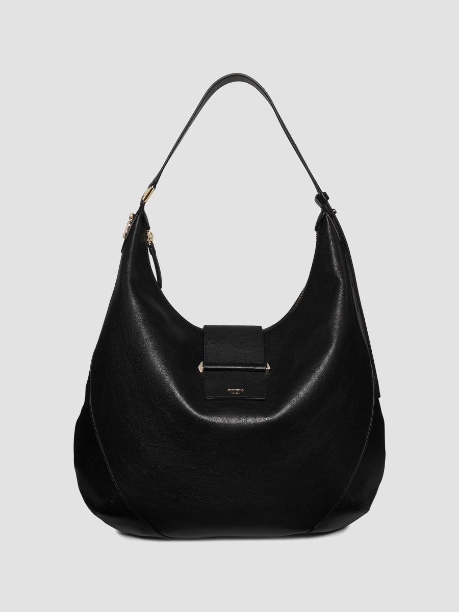黒田坊　0319 Jimmy Choo Bar Hobo Medium Leather Shoulder Bag | Saks Fifth Avenue