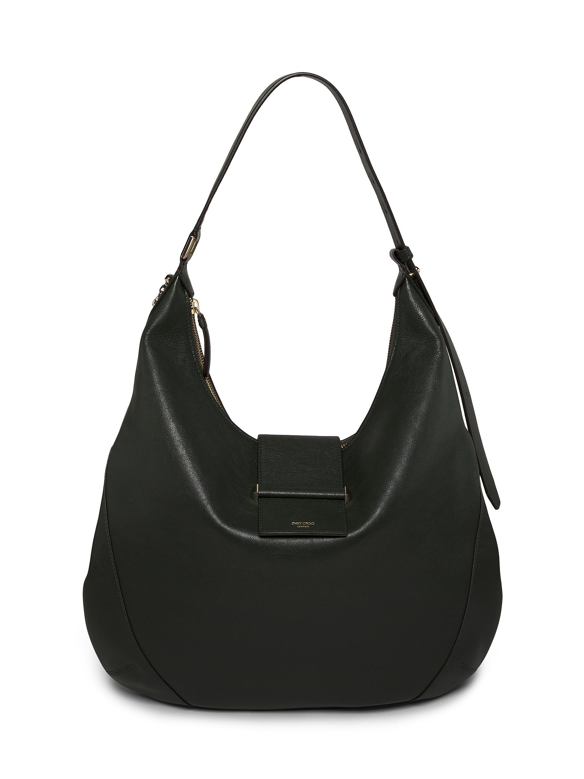 Jimmy Choo Ana Leather Hobo Bag | Saks Fifth Avenue