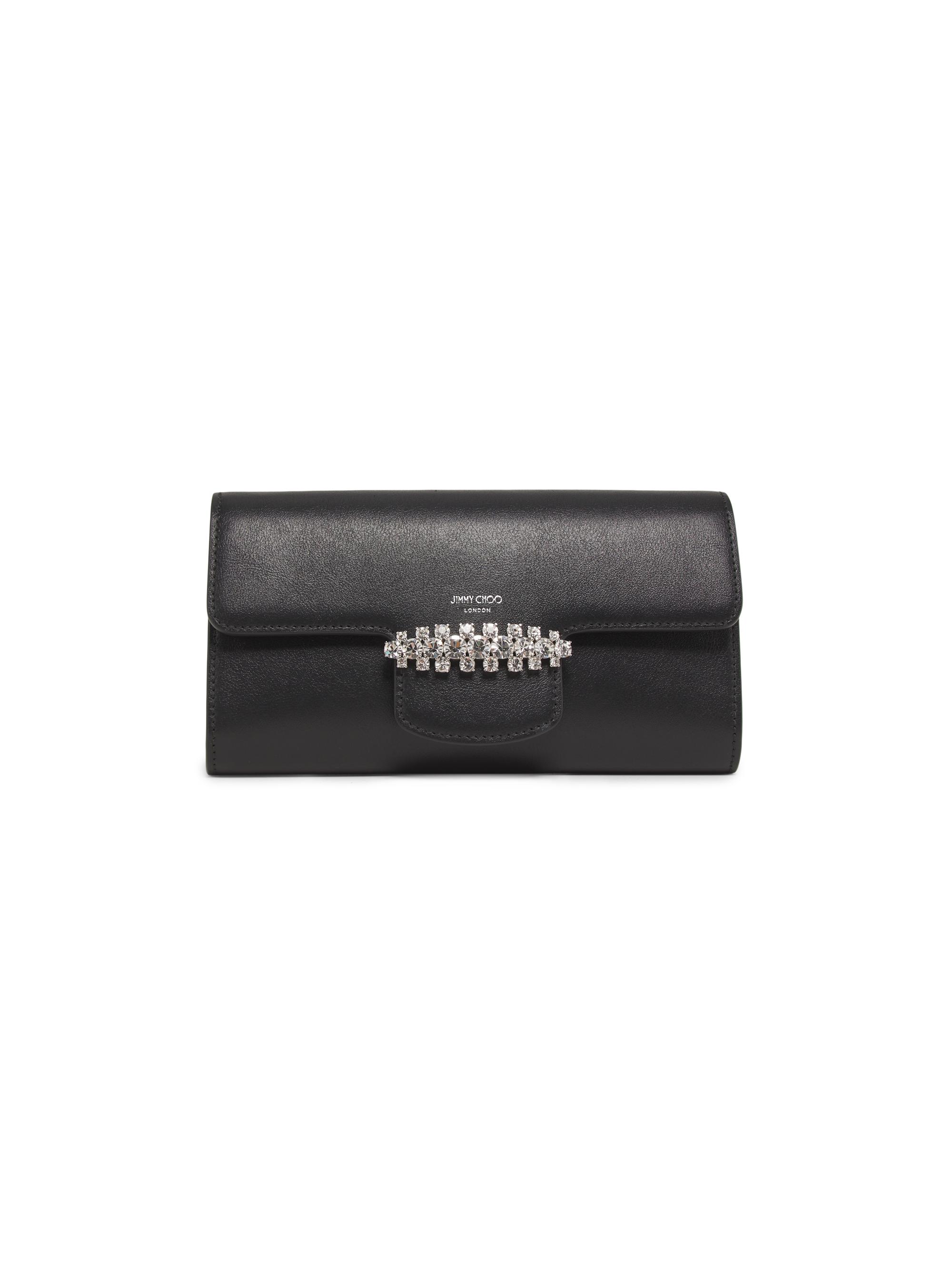 Jimmy Choo Bing Leather Chain Wallet | Saks Fifth Avenue