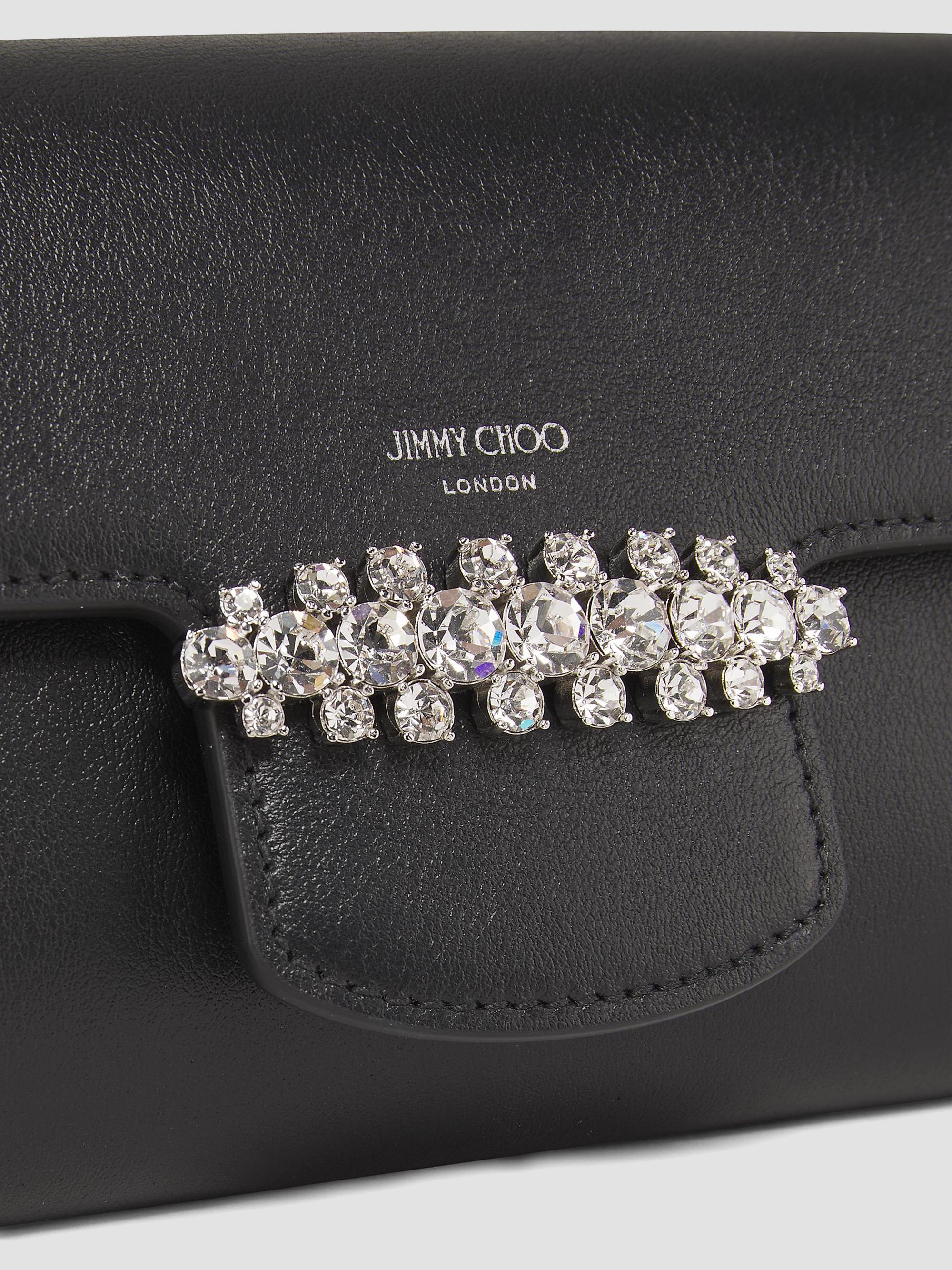 Jimmy Choo Bing Leather Chain Wallet | Saks Fifth Avenue
