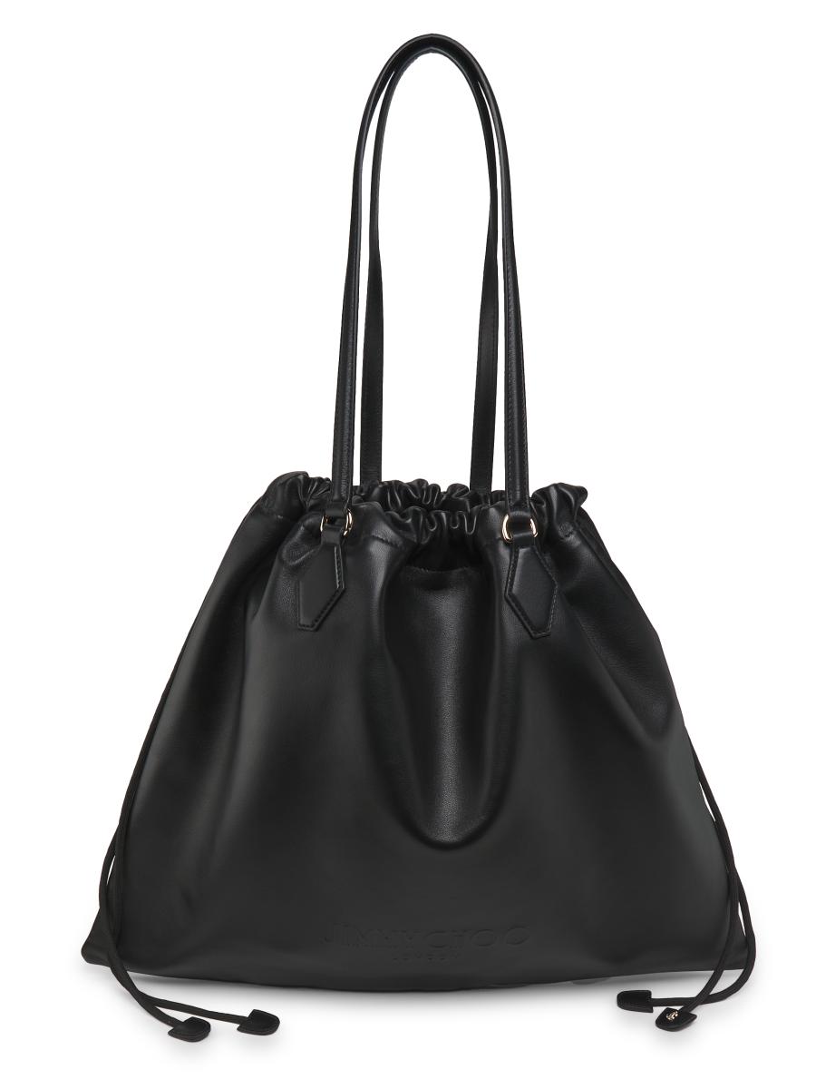 Jimmy Choo Women's Drawstring Large Leather Tote In Gold