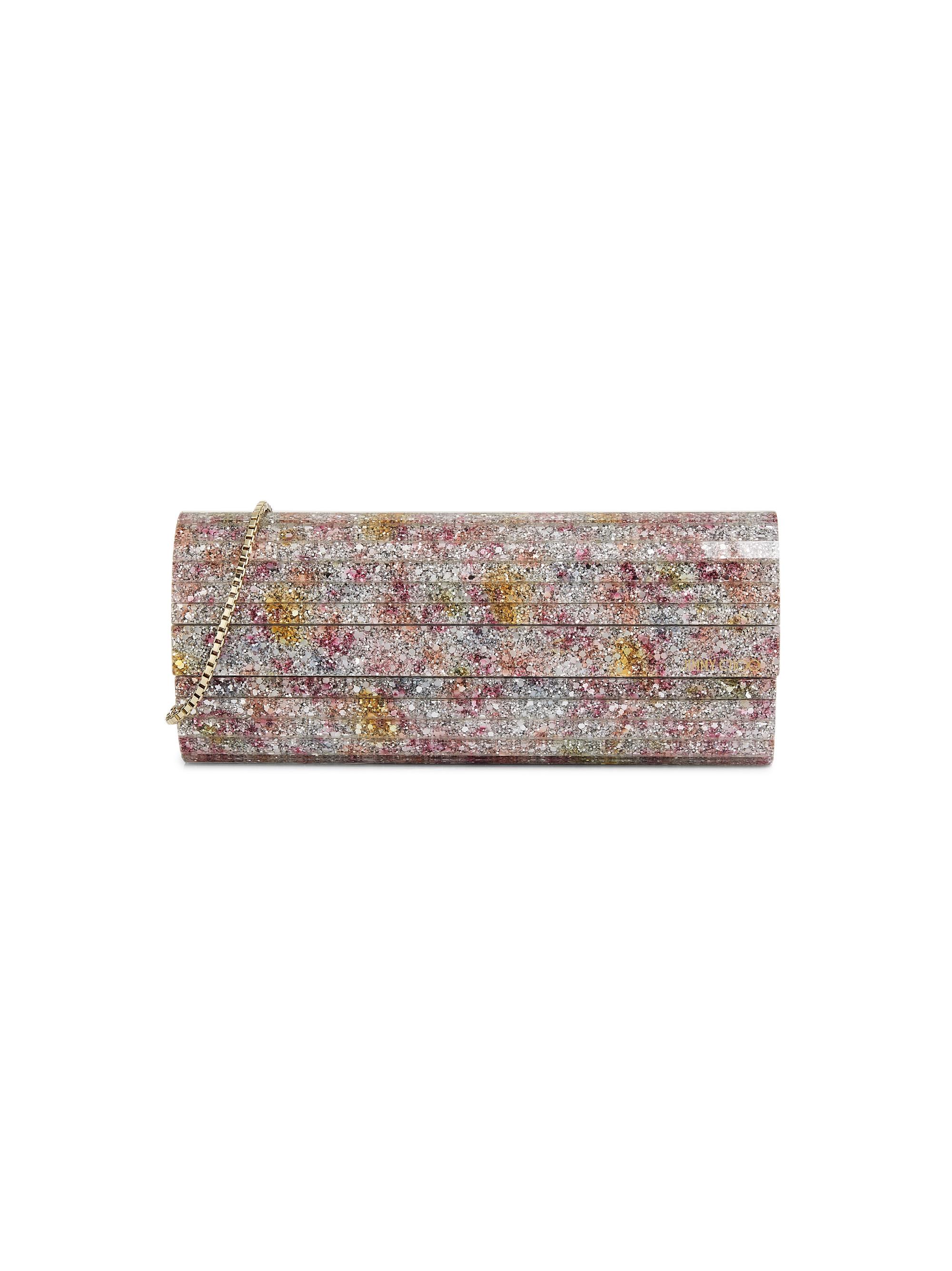 Jimmy Choo Women's Sweetie Floral Glitter Clutch