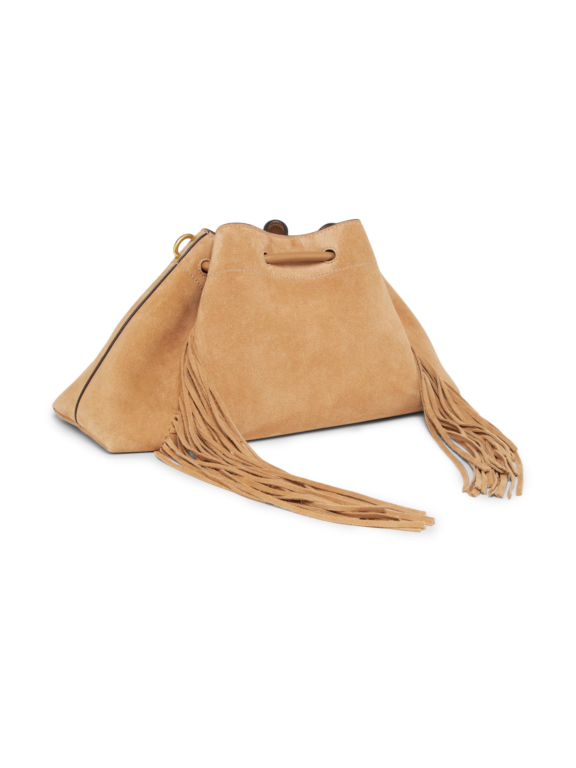 Jimmy Choo Bon Bon Fringe-Trim Suede Shoulder Bag | Saks Fifth Avenue