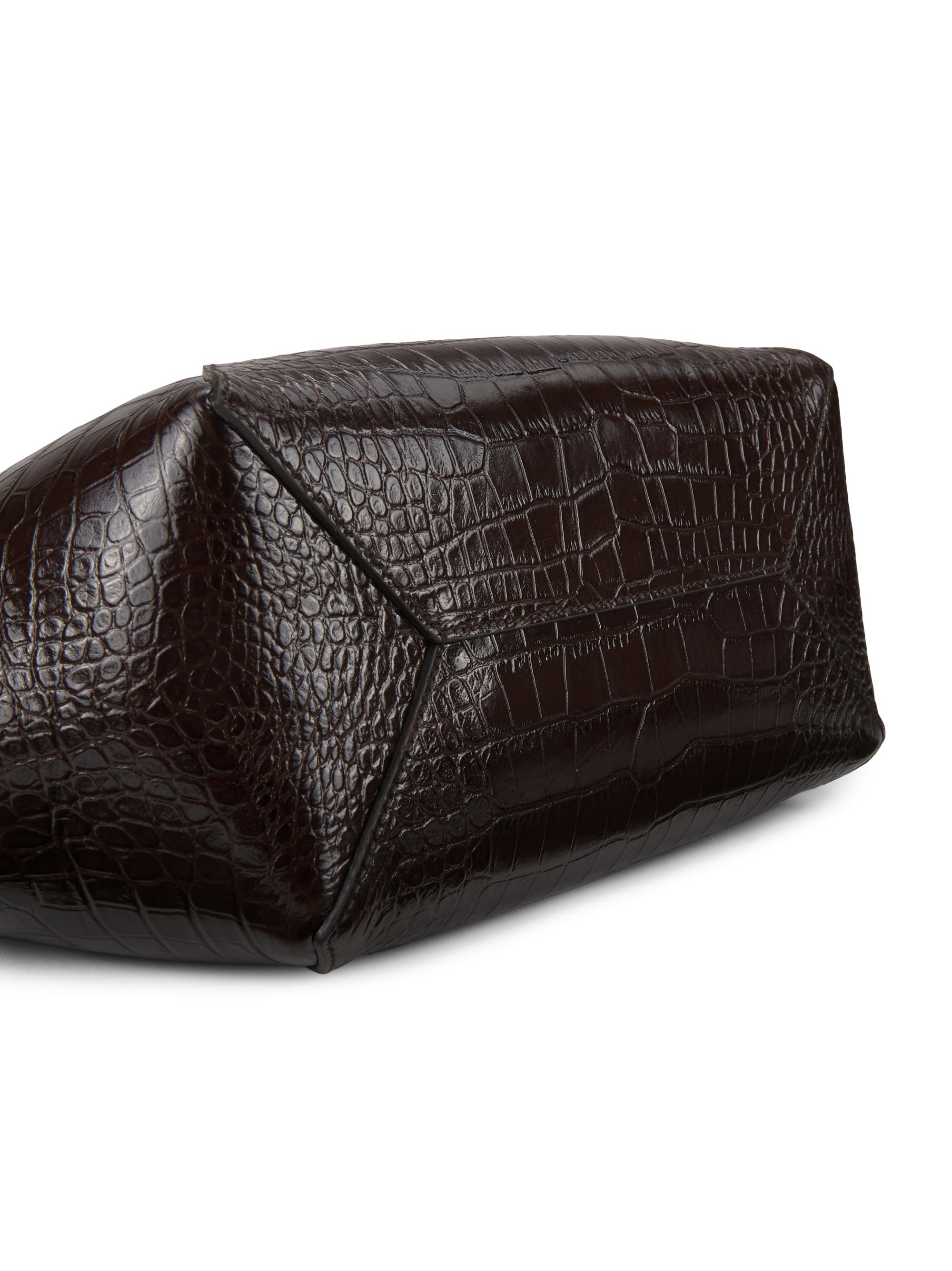 Jimmy Choo Diamond Croc-Embossed Leather Tote Bag | Saks Fifth Avenue
