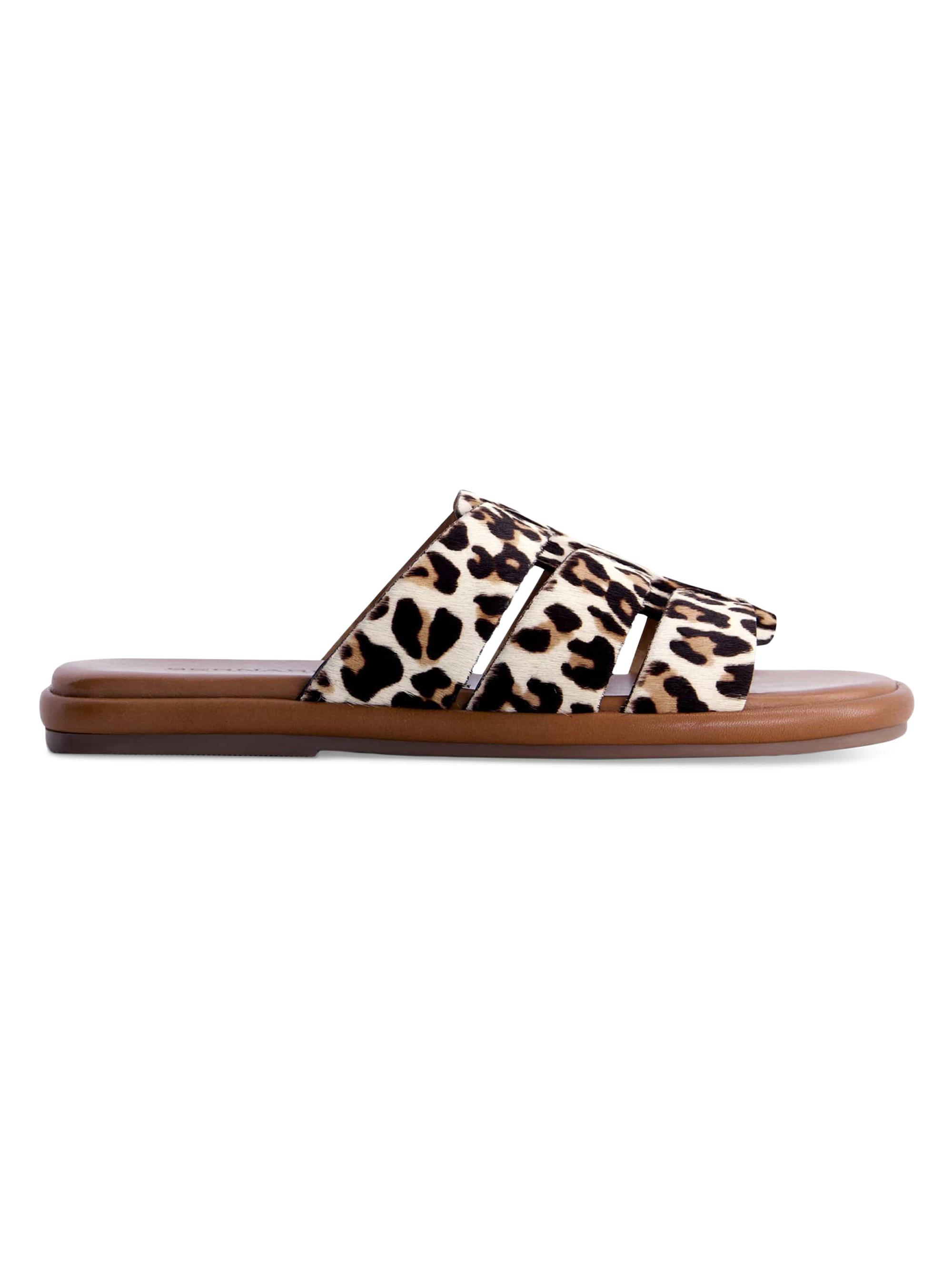 Bernardo Women's Tamer Slip-On Sandals - Cream Leopard