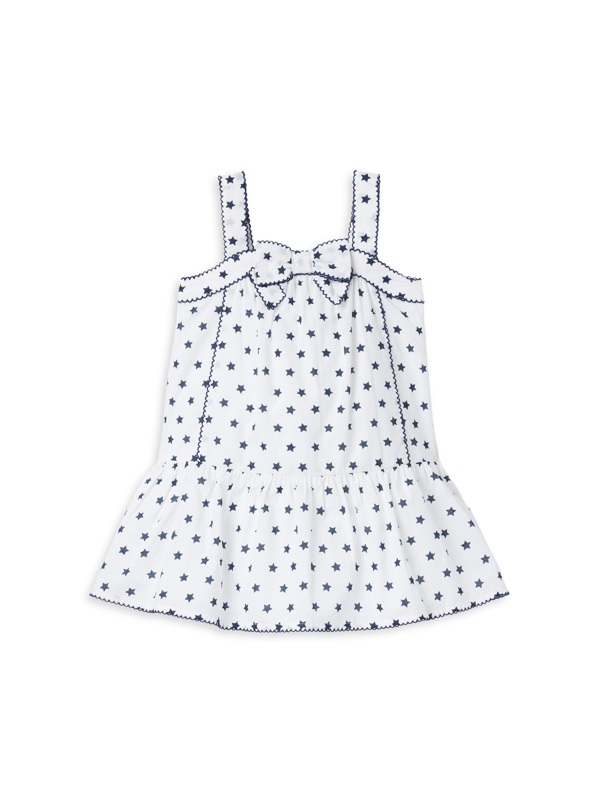 Janie and Jack Little Girl's & Girl's Star Drop-Waist Dress - White