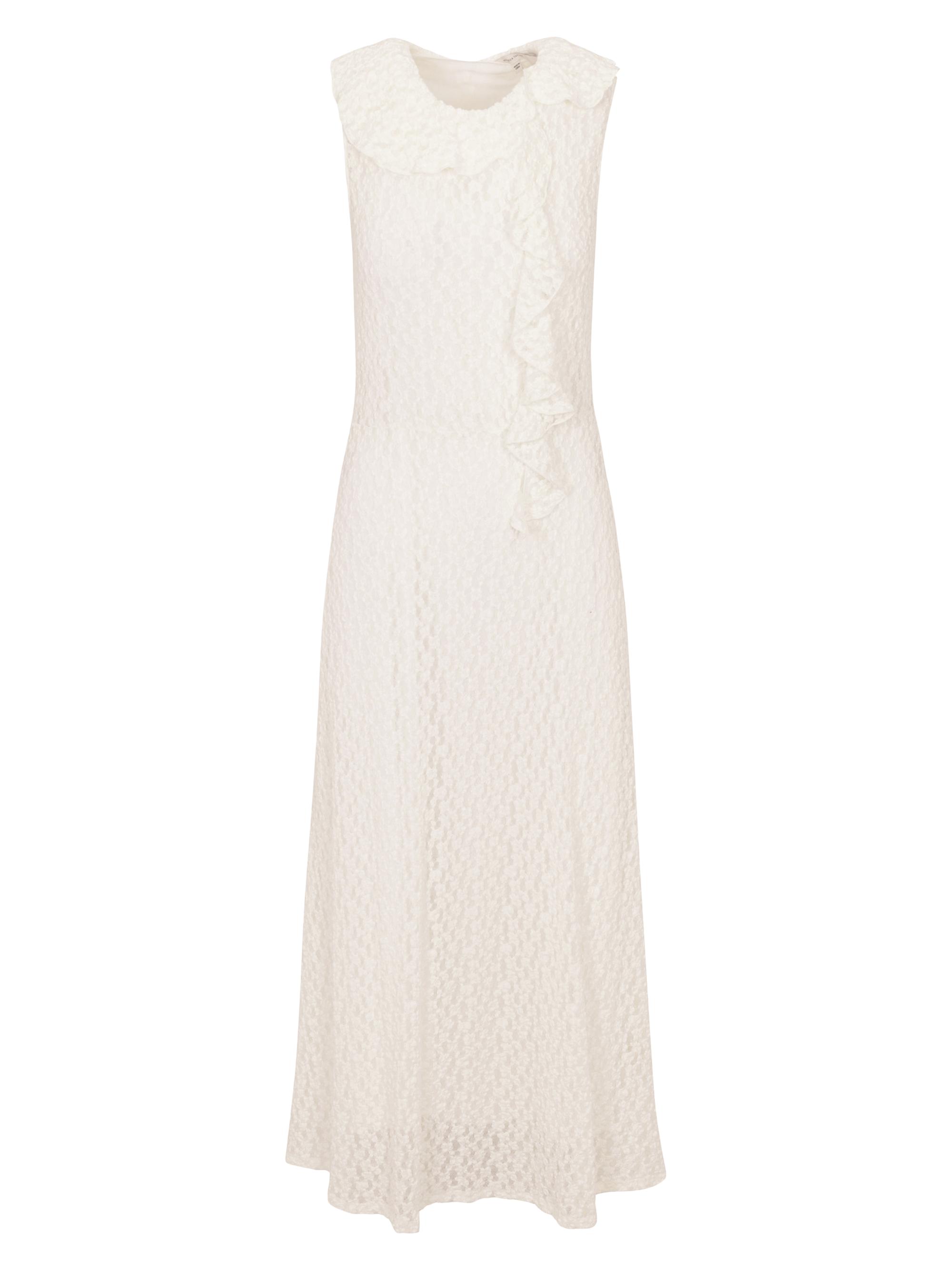 Rebecca Taylor Women's Fiona Stretch Lace Midi-Dress - White