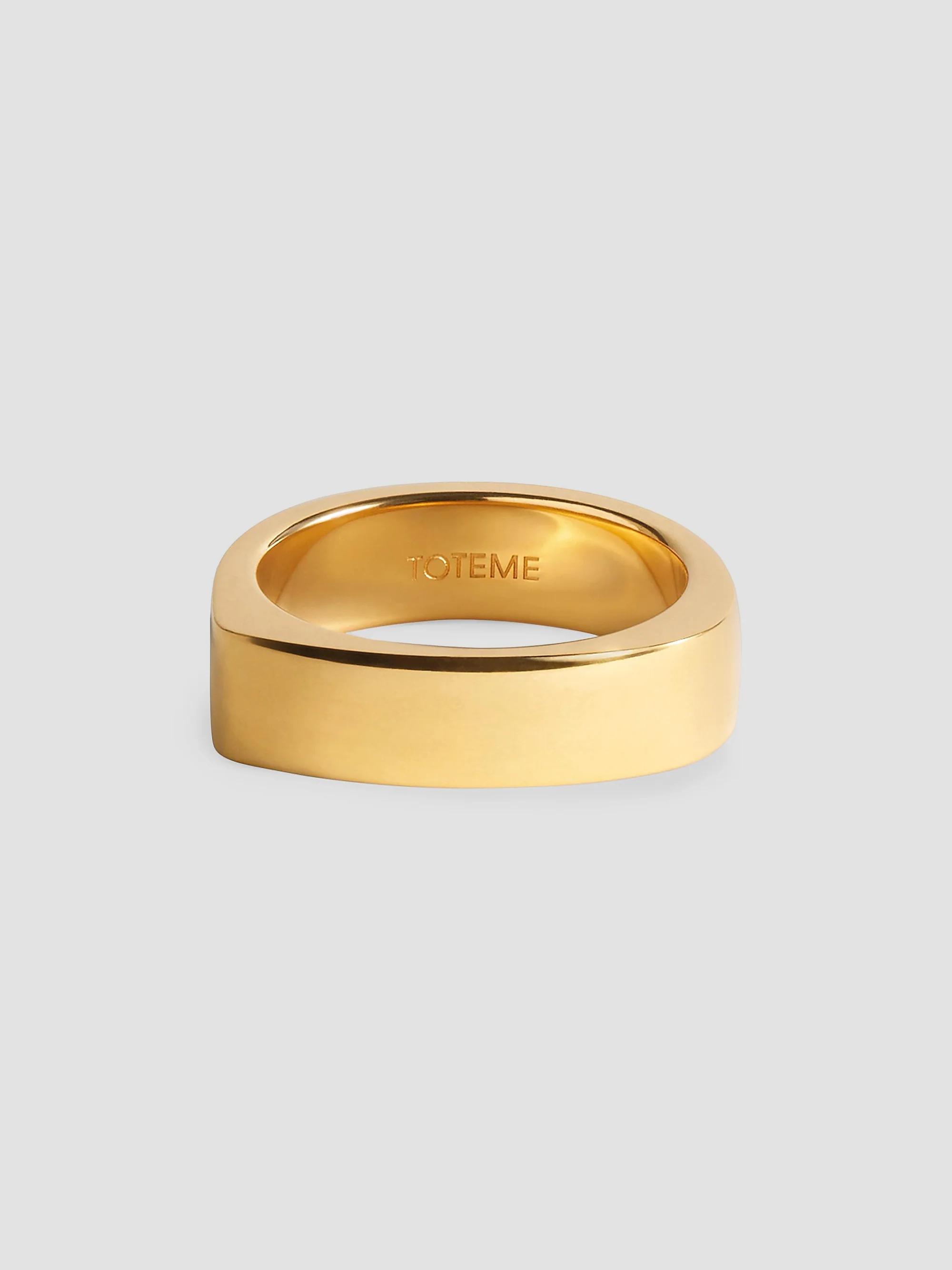 Toteme 18kt Gold-Plated Signature Ring | Saks Fifth Avenue