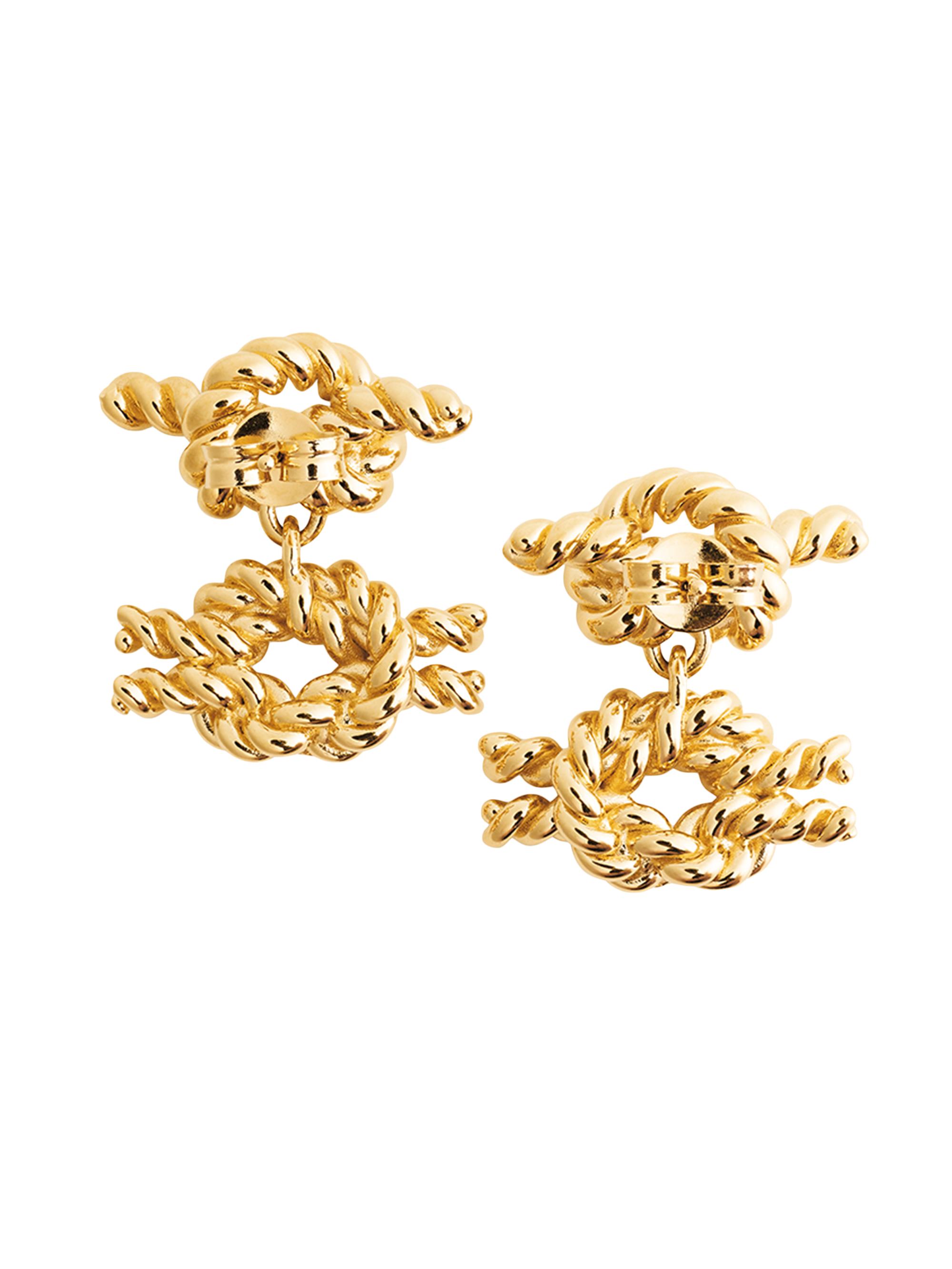 Toteme Women's Rope Knot Earrings - Gold