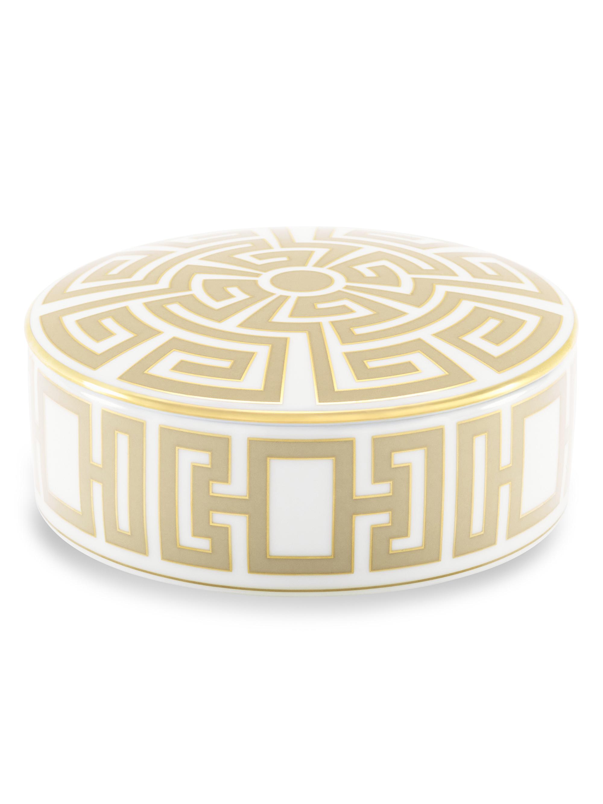 Ginori 1735 Labirinto Round Trinket Box - Labirinto