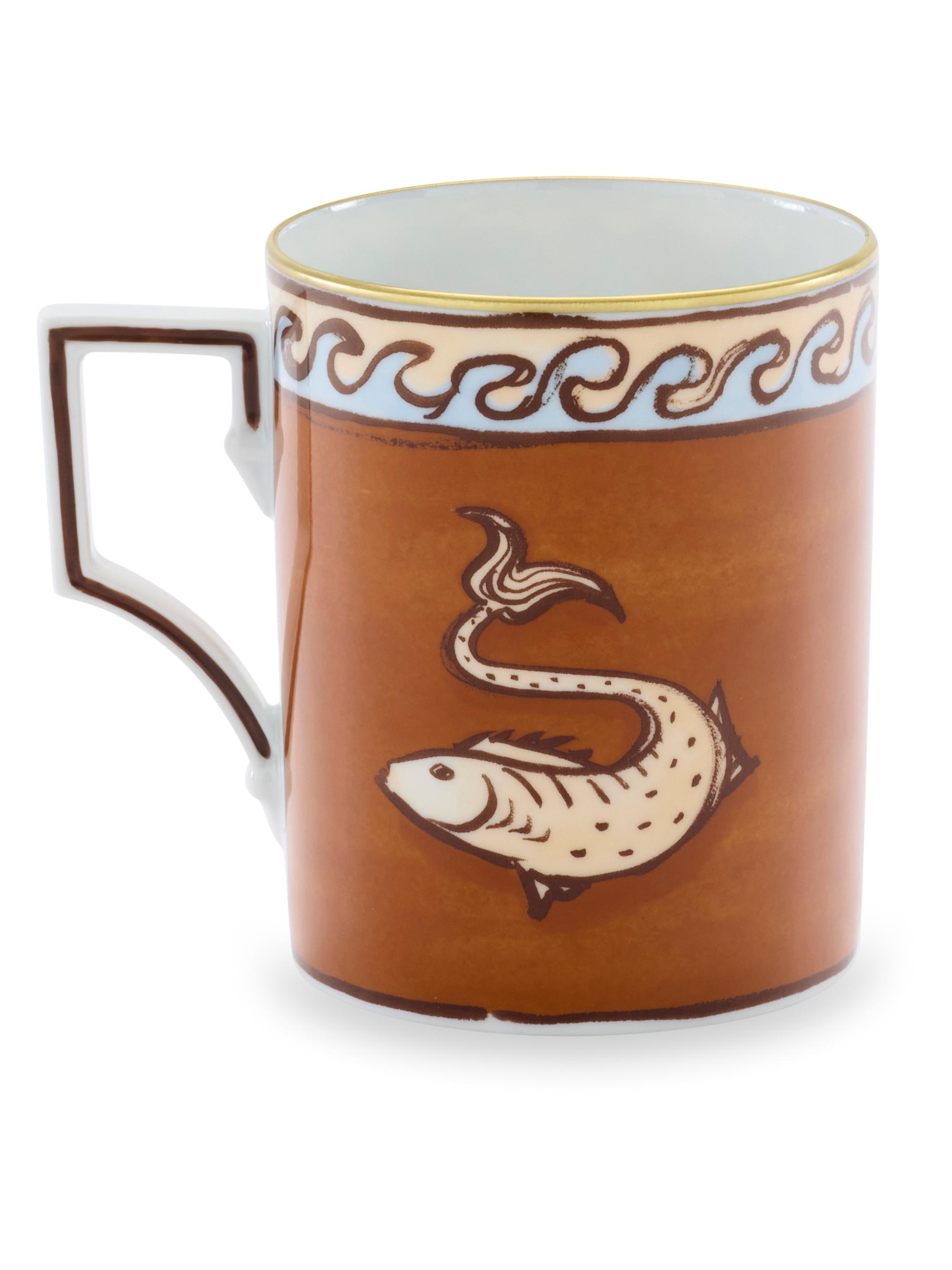 Ginori 1735 Il Viaggio Di Nettuno Luna Mug - Marrone Celeste