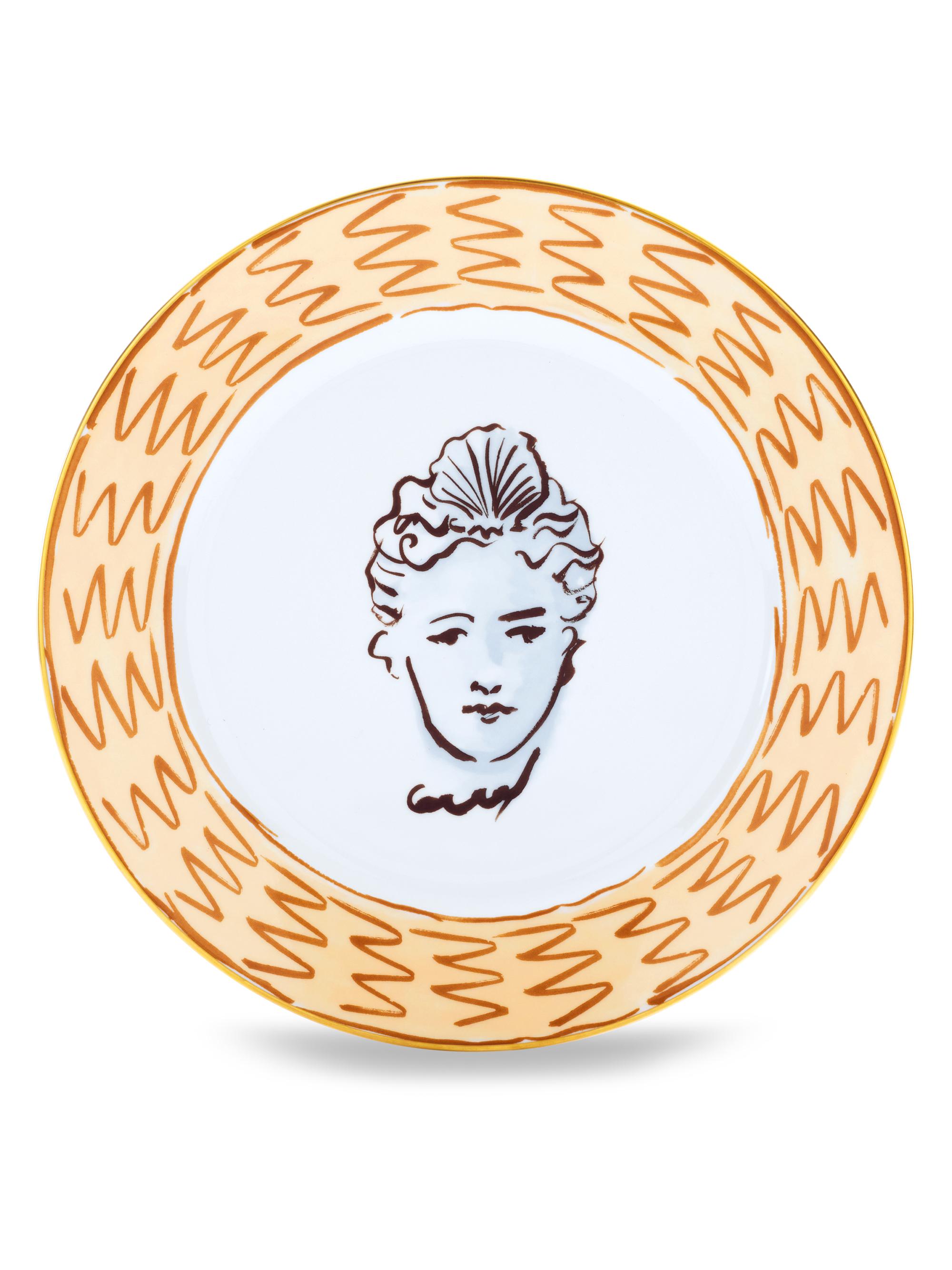 Ginori 1735 Il Viaggio Di Nettuno Dinner Plate - Marrone Celeste