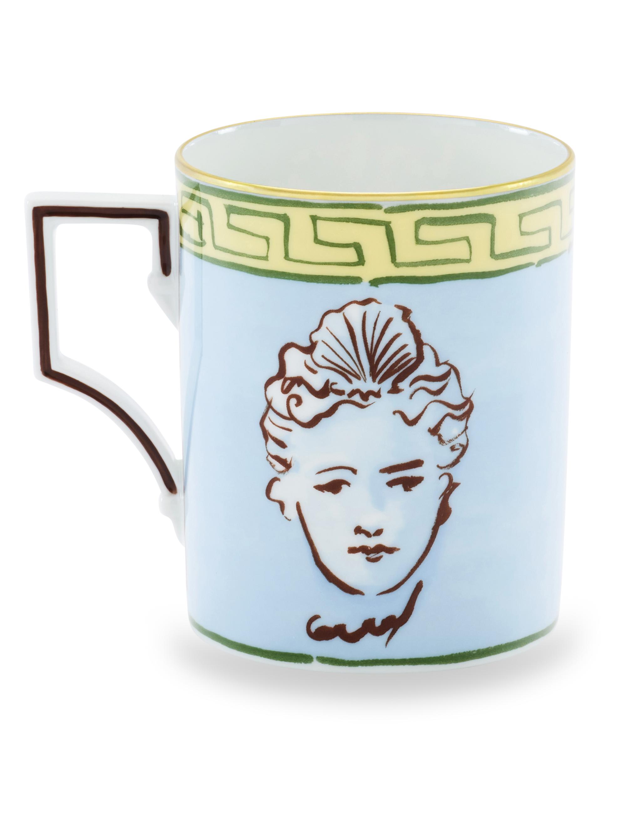 Ginori 1735 Il Viaggio Di Nettuno Luna Mug - Celeste Giallo