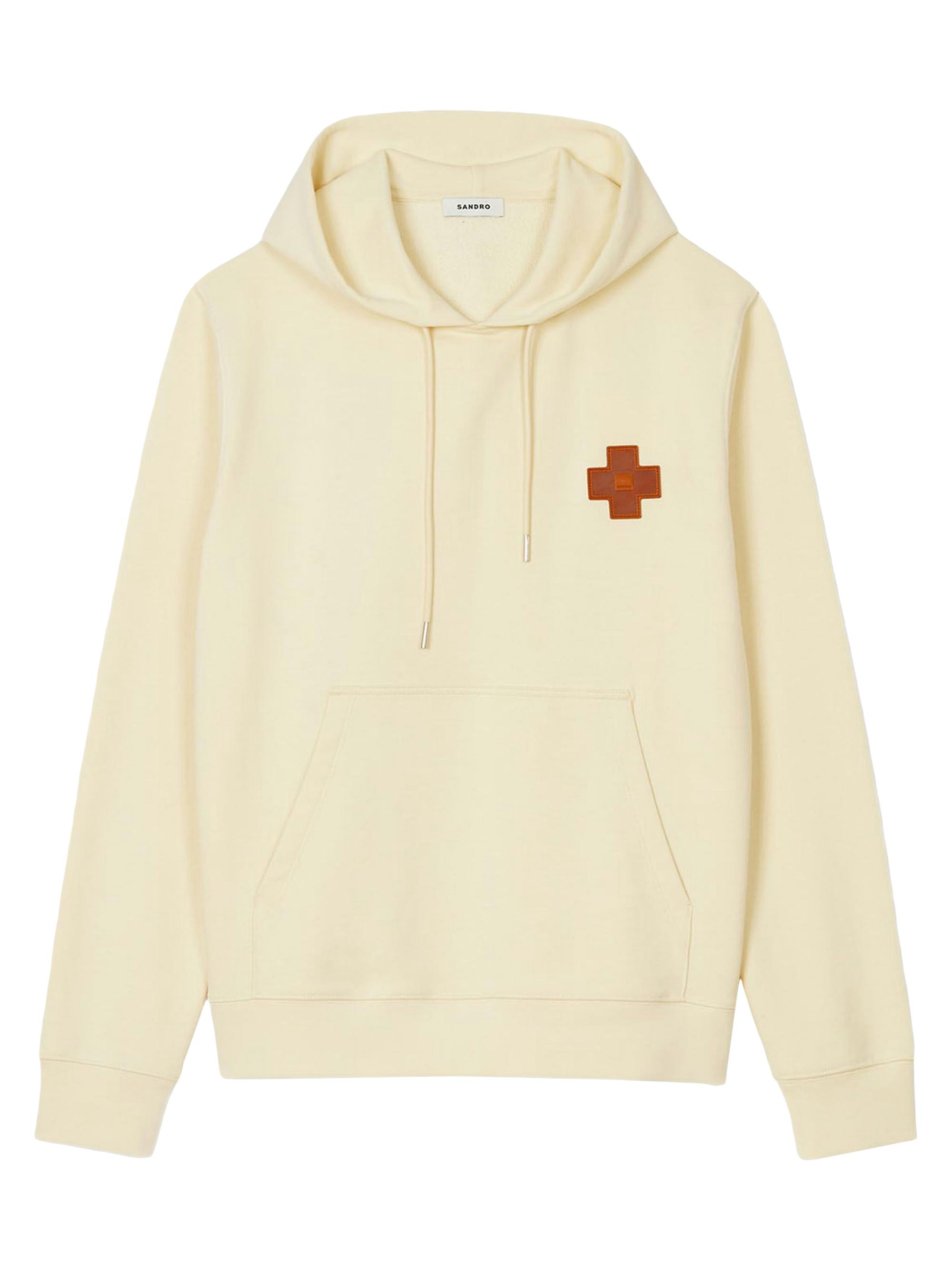 Sandro Men's Square Cross Sweatshirt - Oats