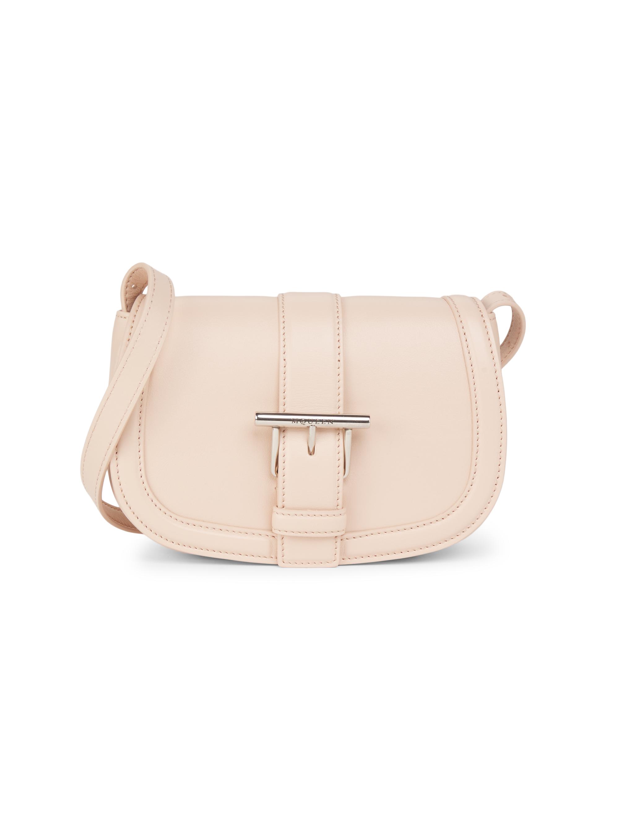 McQueen Women's T-Bar Satchel Bag - Blush Pink Silver