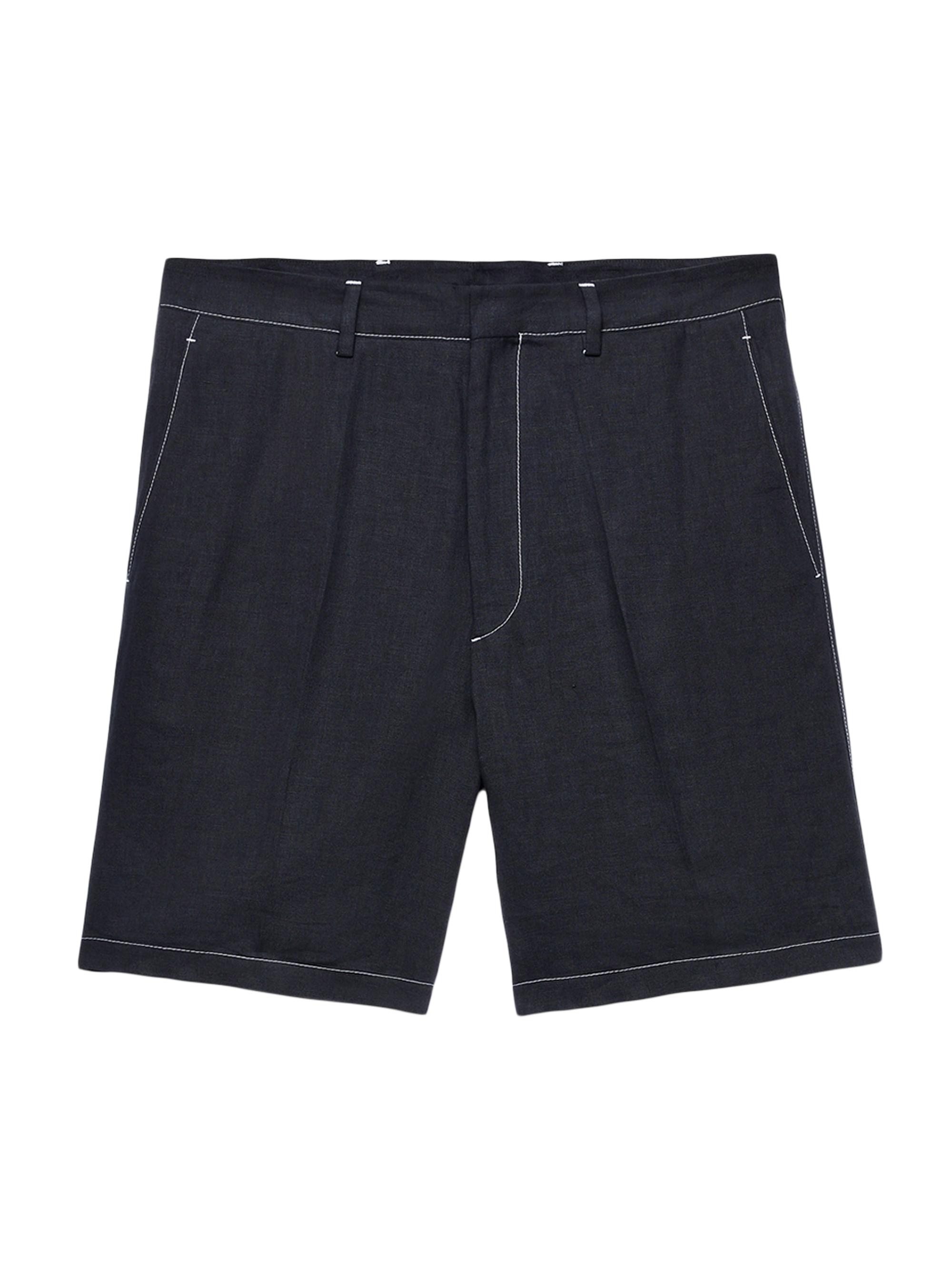 Prada Men's Linen Bermudas - Black