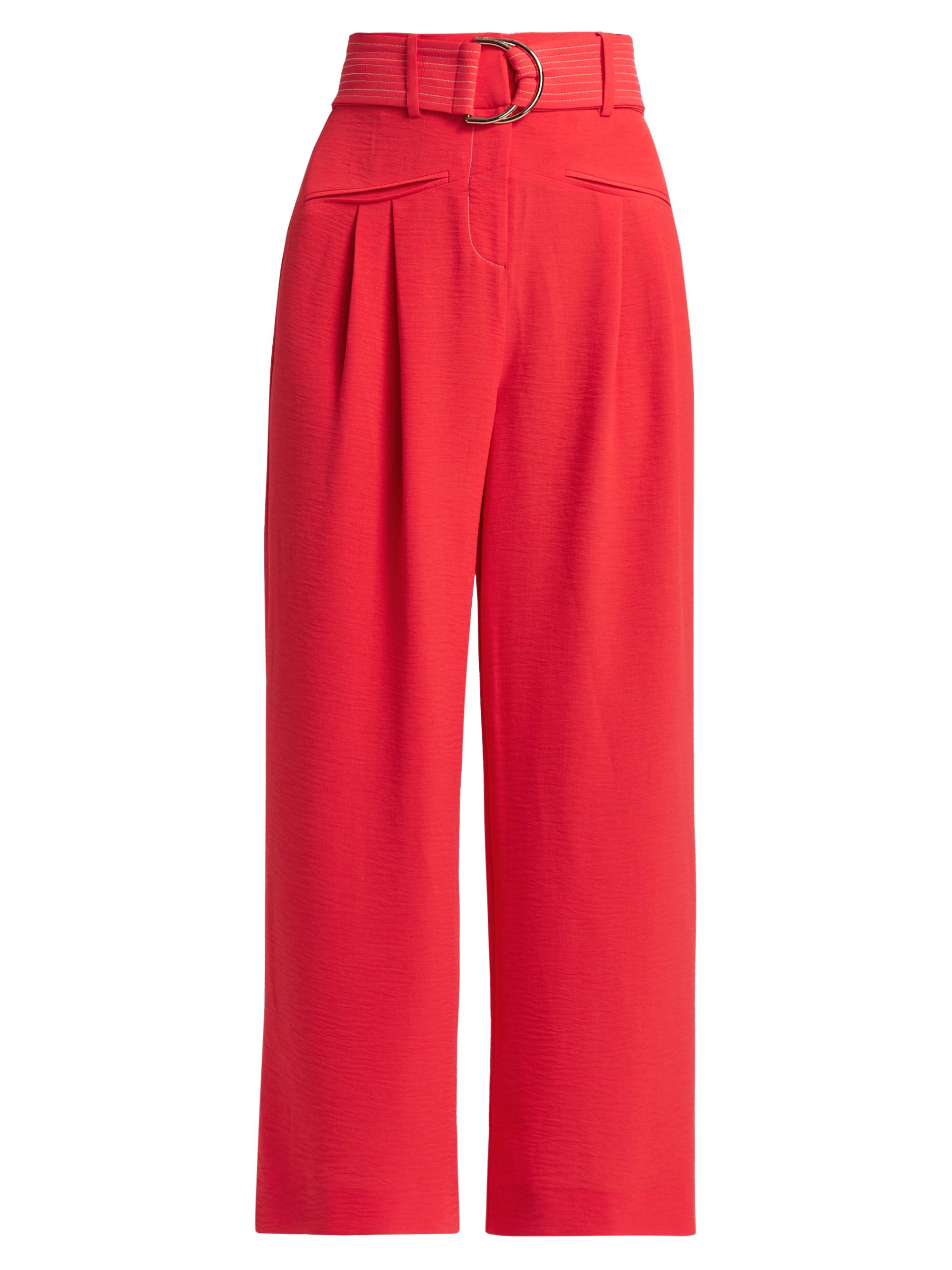 Ramy Brook Women's Belted High-Rise Pants - Flame
