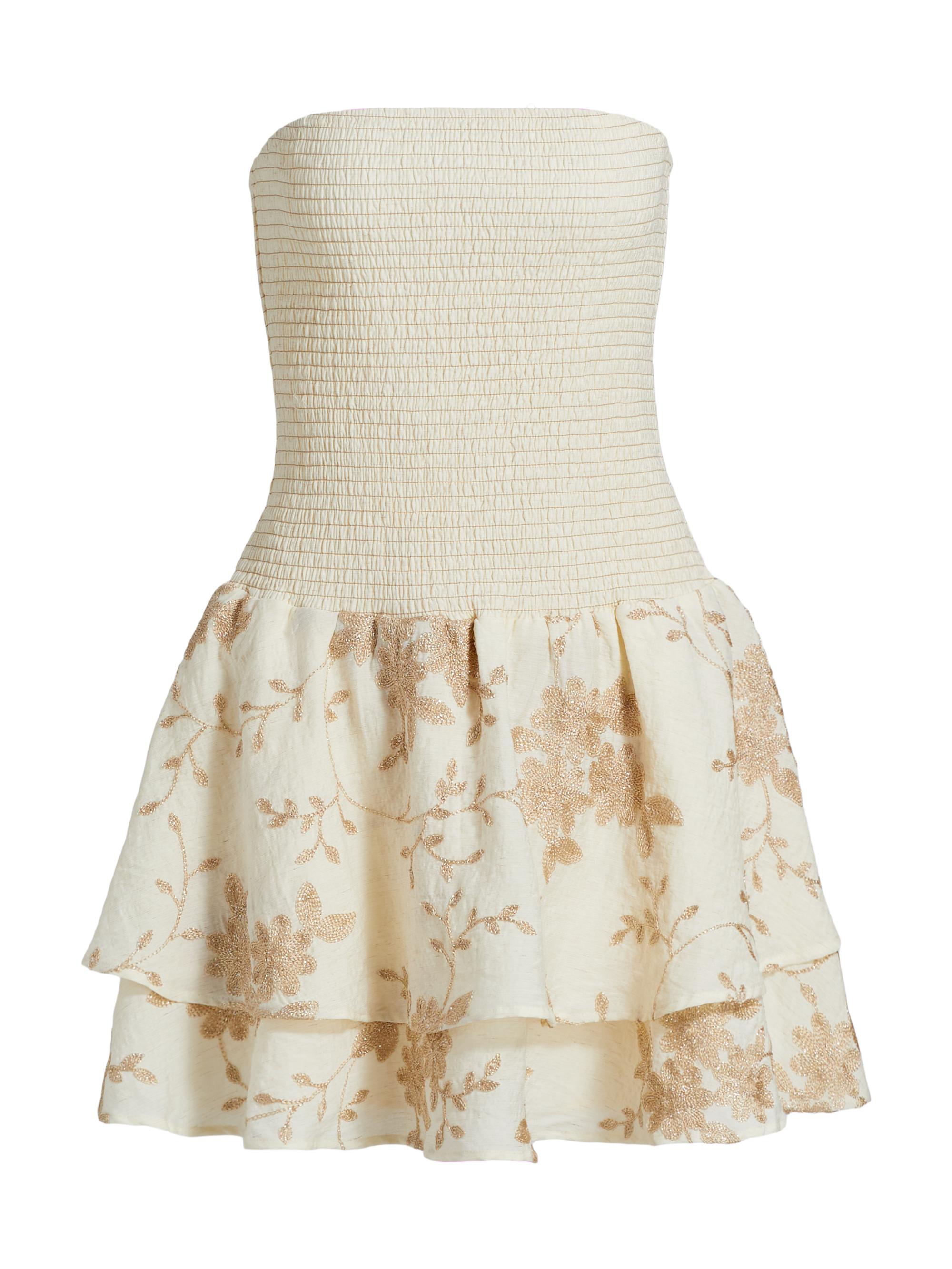 Ramy Brook Women's Estrella Strapless Minidress -  Lurex Embroidery