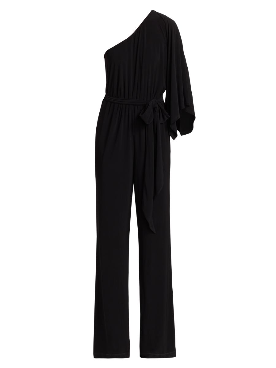 Ramy Brook Women's Miranda One-shoulder Jumpsuit In Black