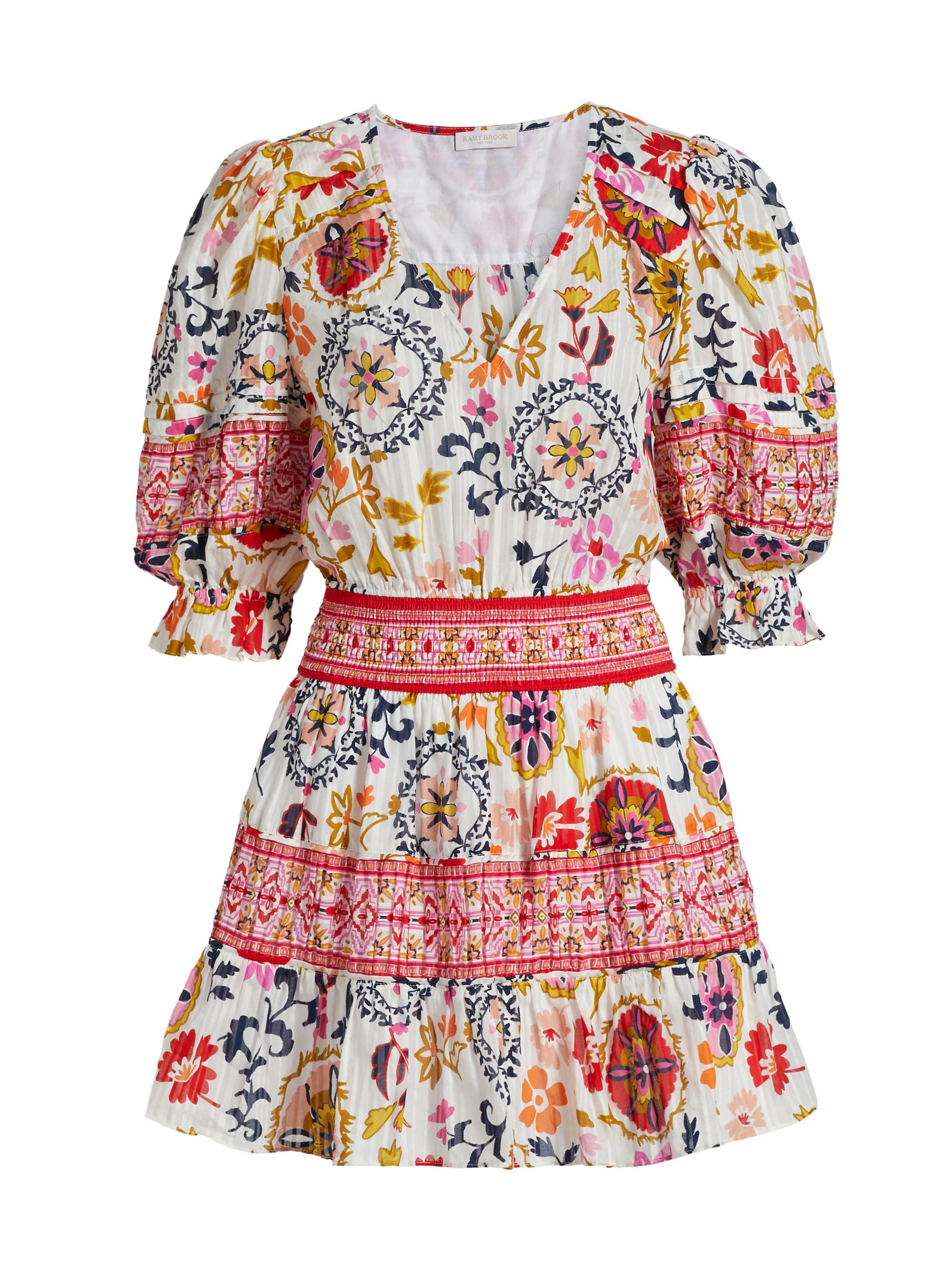 Ramy Brook Women's Maya Floral Minidress - White Maya Combo