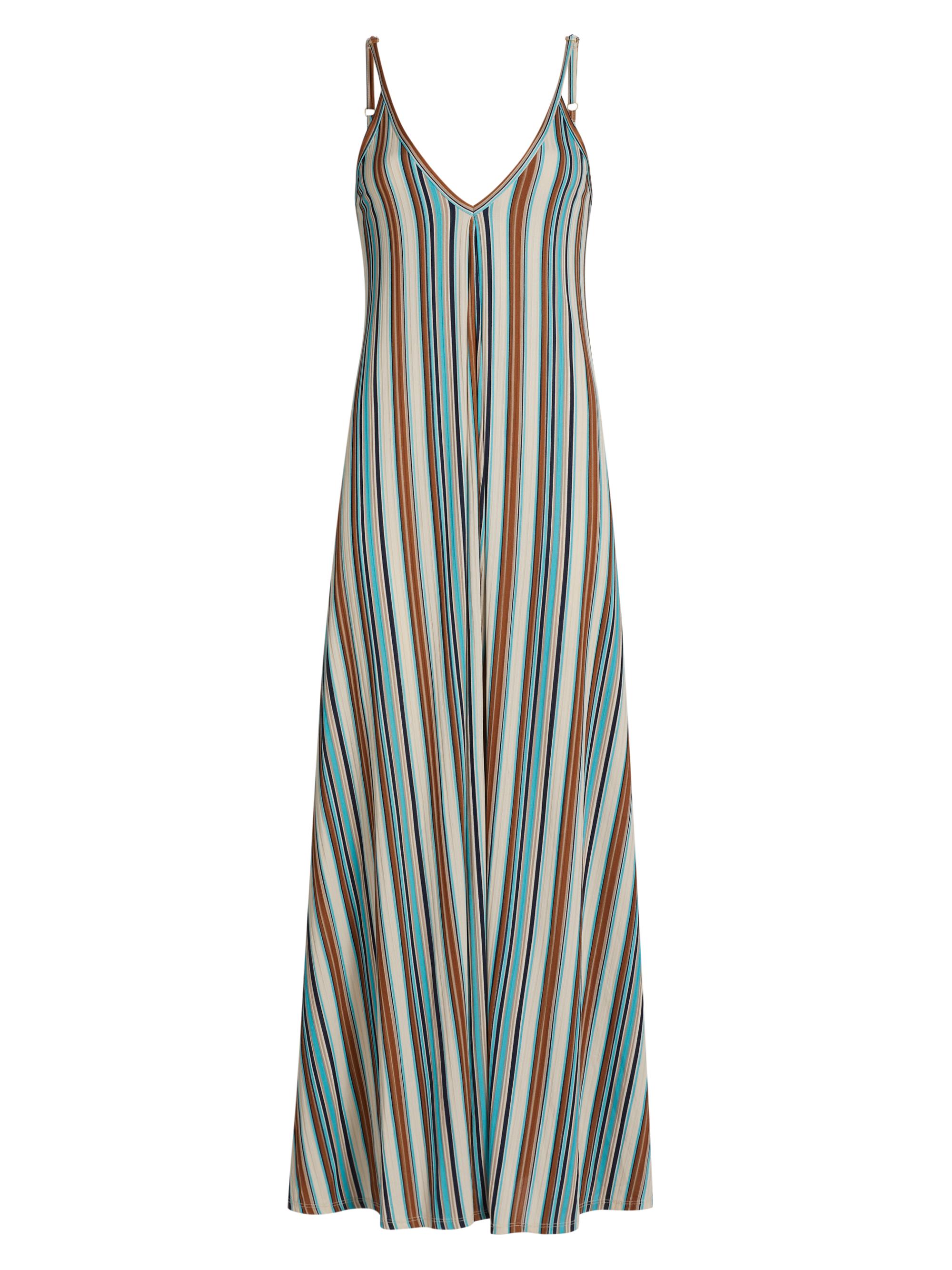 Ramy Brook Women's Clara Striped Sleeveless Maxi Dress - Beach Blue Stripe