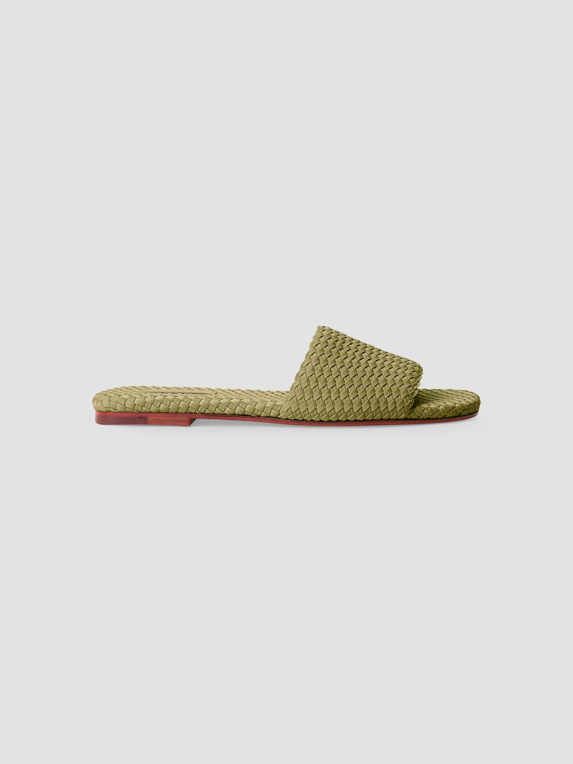 Prada Leather Crisscross Slides with Buckle | Saks Fifth Avenue