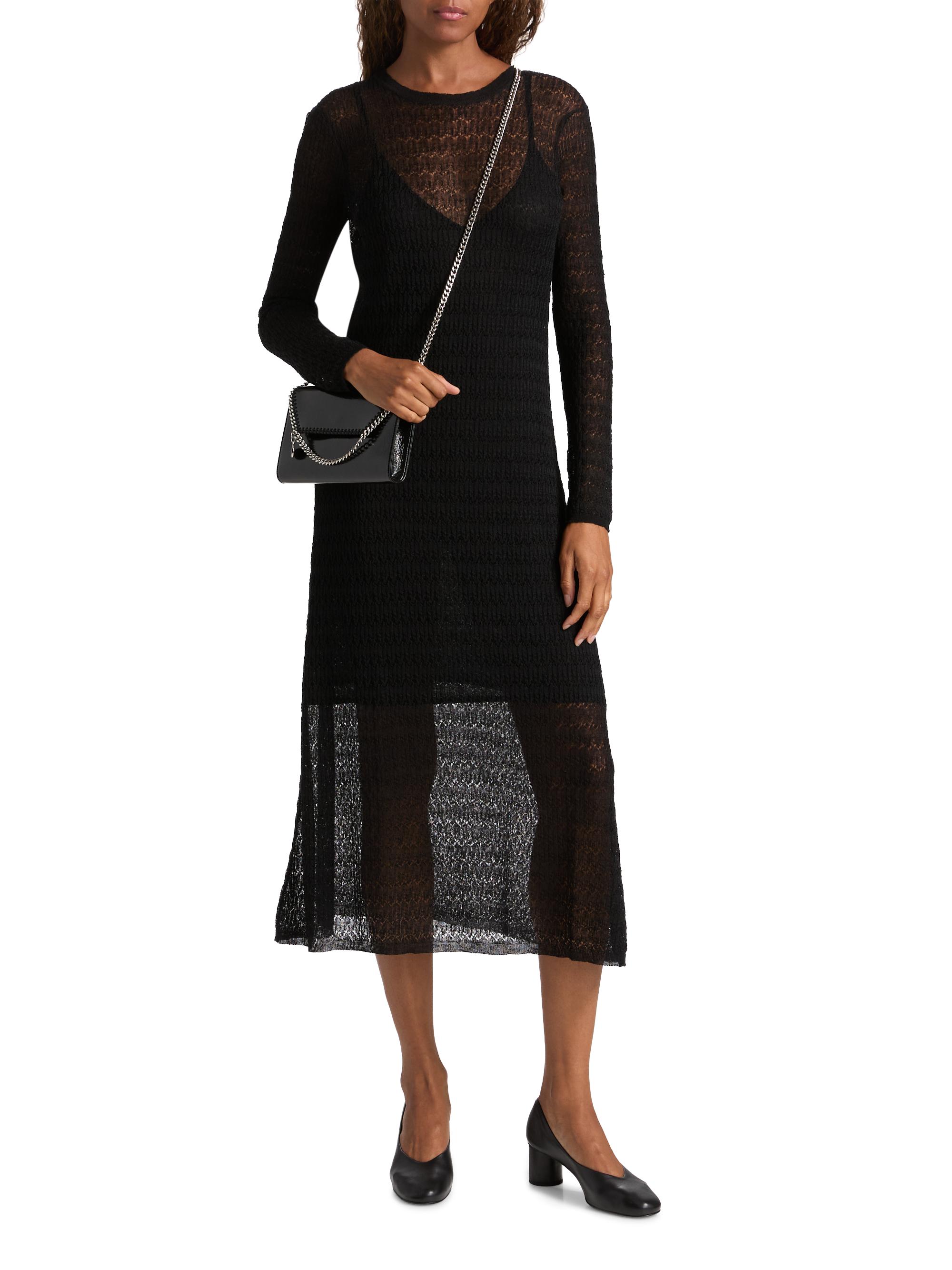 Proenza Schouler White Label Women's Miriam Crochet Dress - Black - Size M