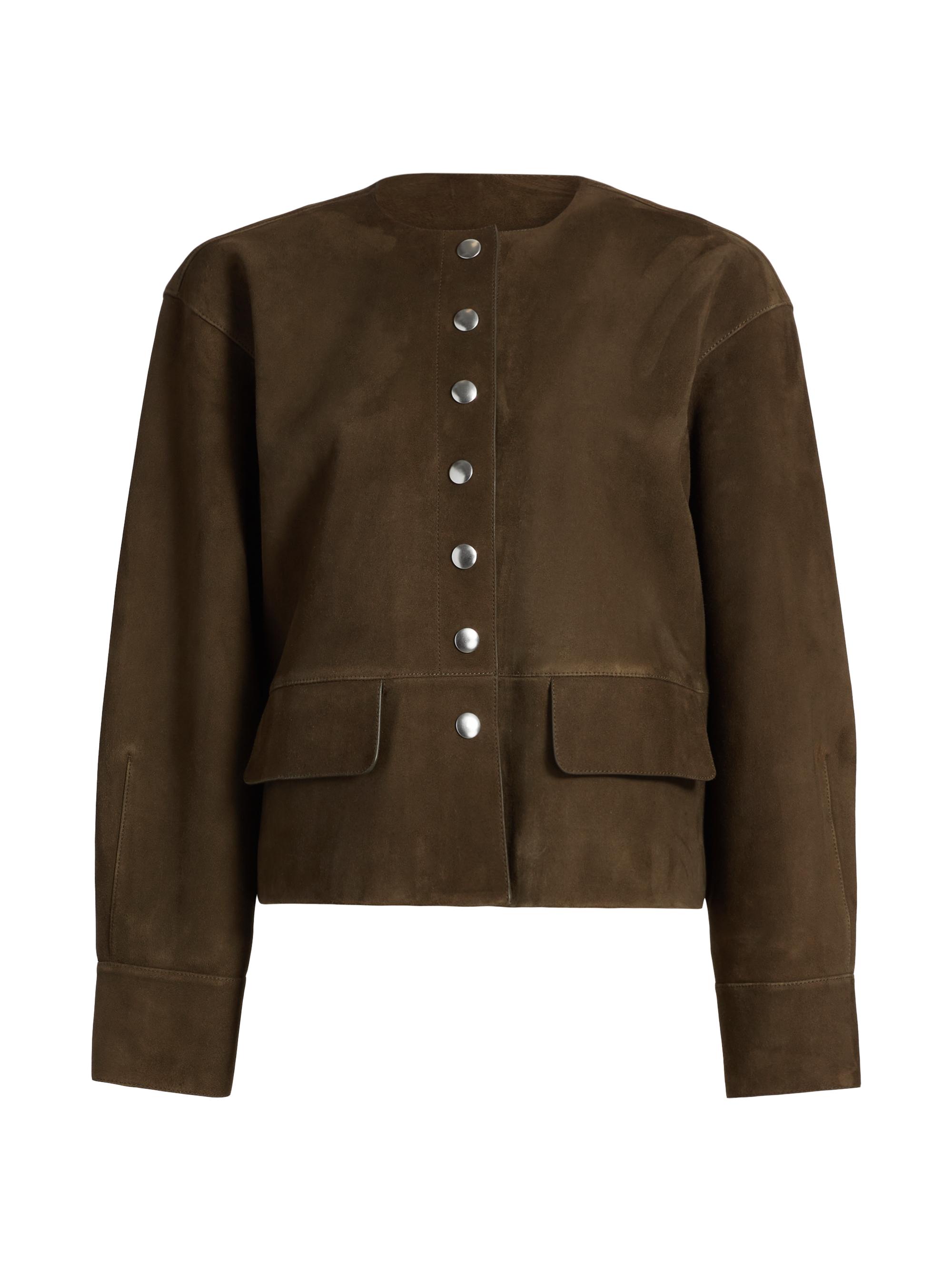 Proenza Schouler White Label Women's Robin Suede Jacket - Wood