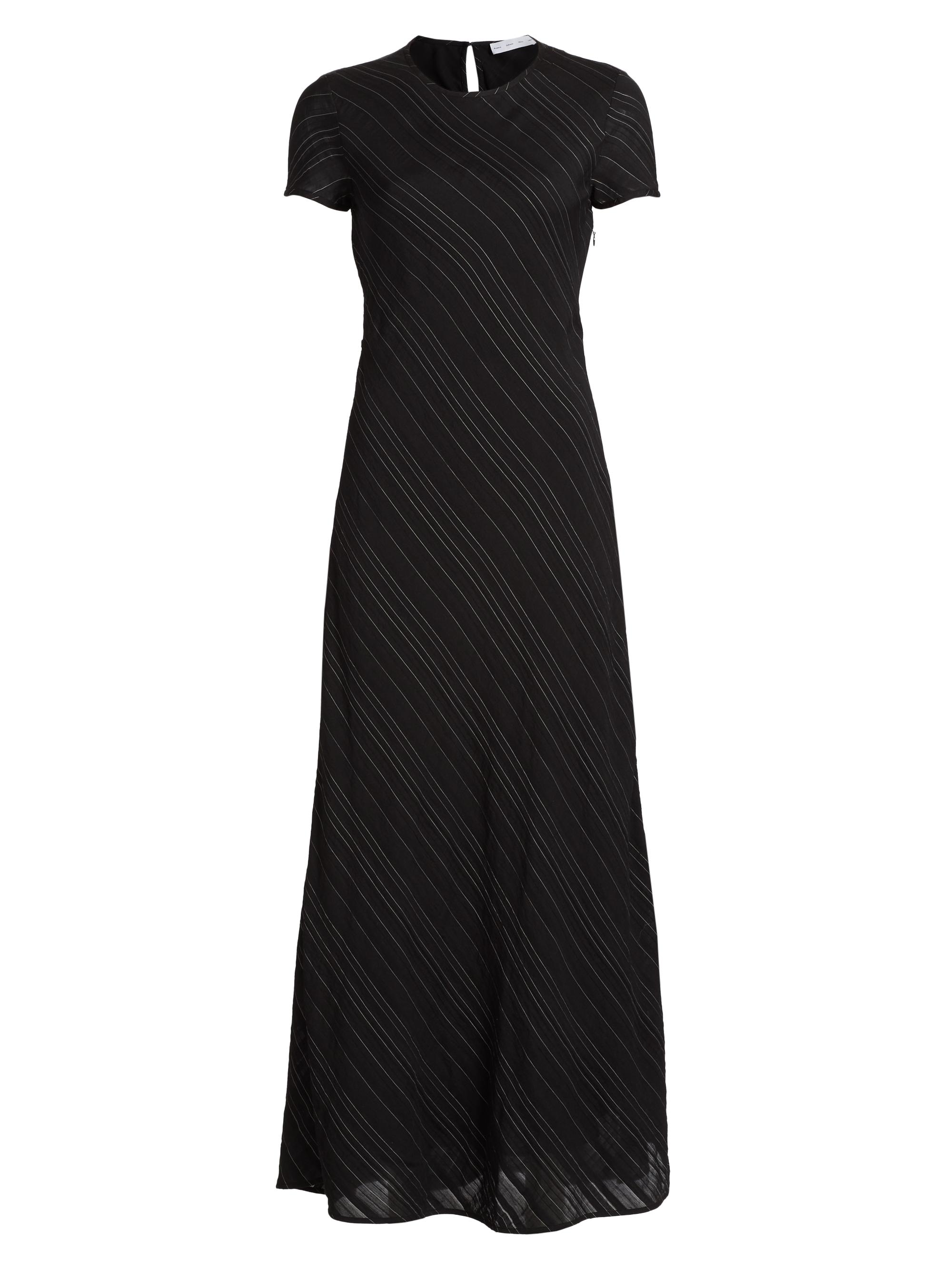 Proenza Schouler White Label Women's Delphine Striped A-Line Maxi Dress - Chalk Black