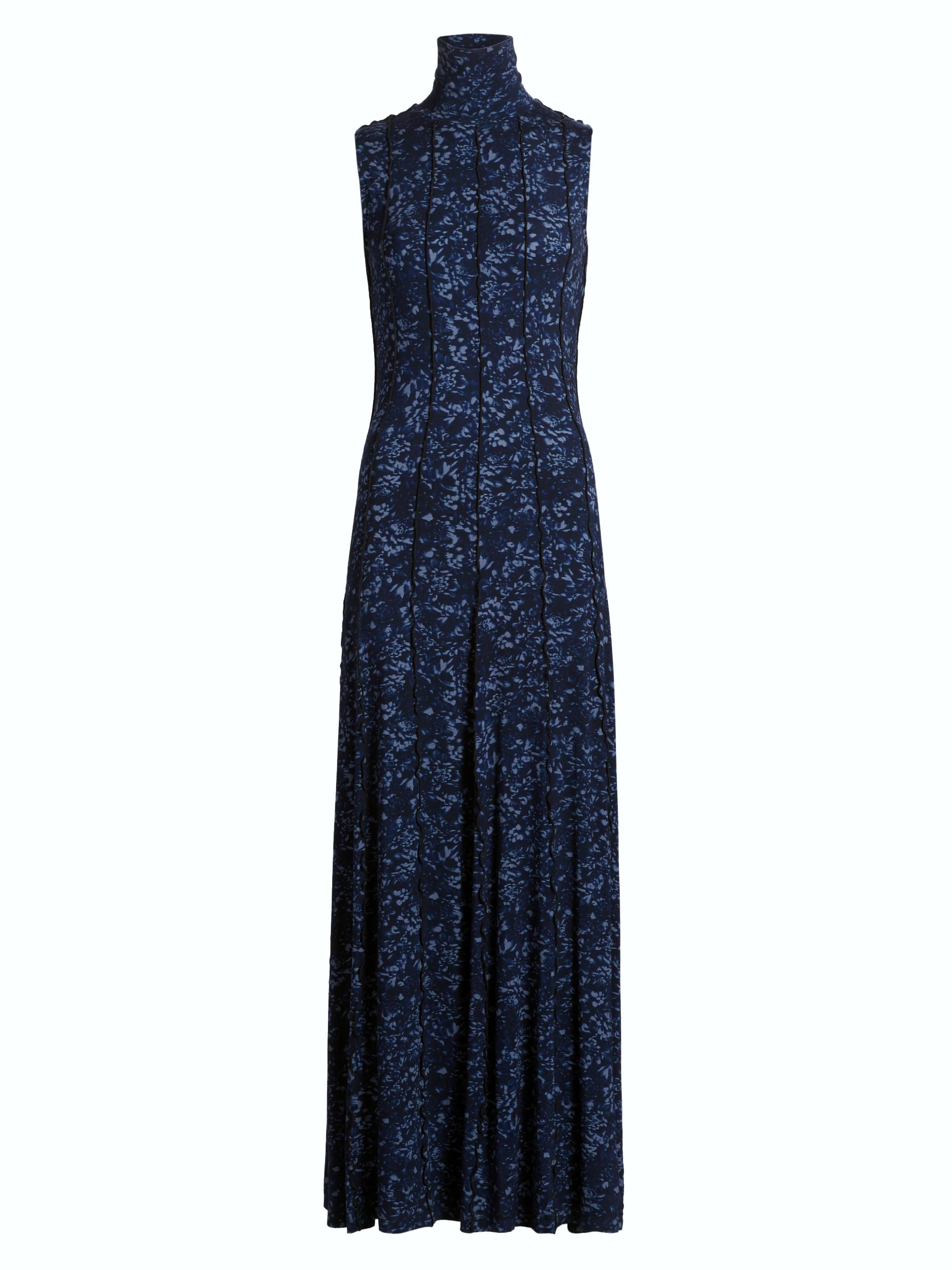 Proenza Schouler White Label Women's Valentina Printed Jersey Maxi Dress - Navy Slate
