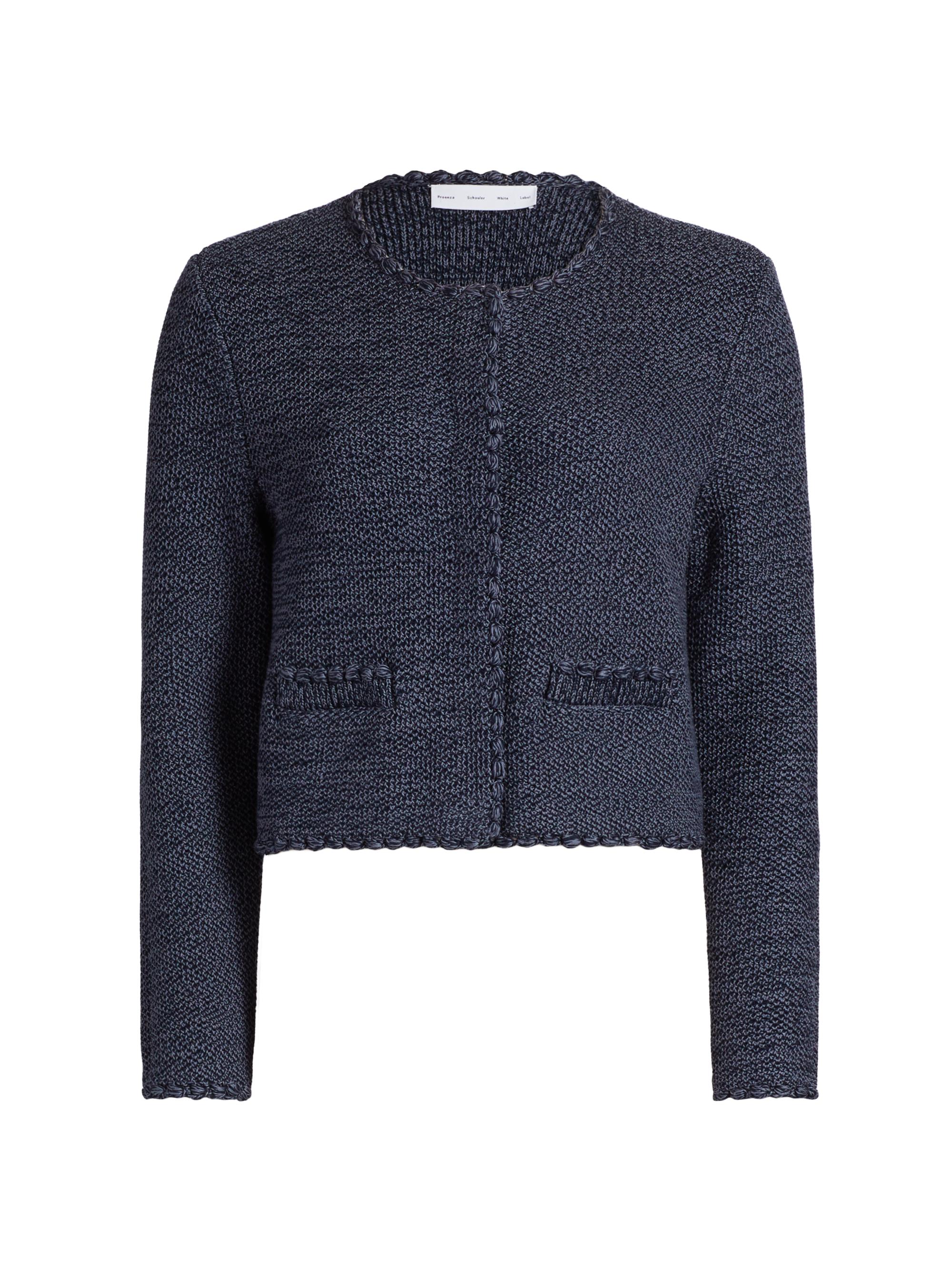 Proenza Schouler White Label Women's Nidia Cotton Macramé Jacket - Navy Slate