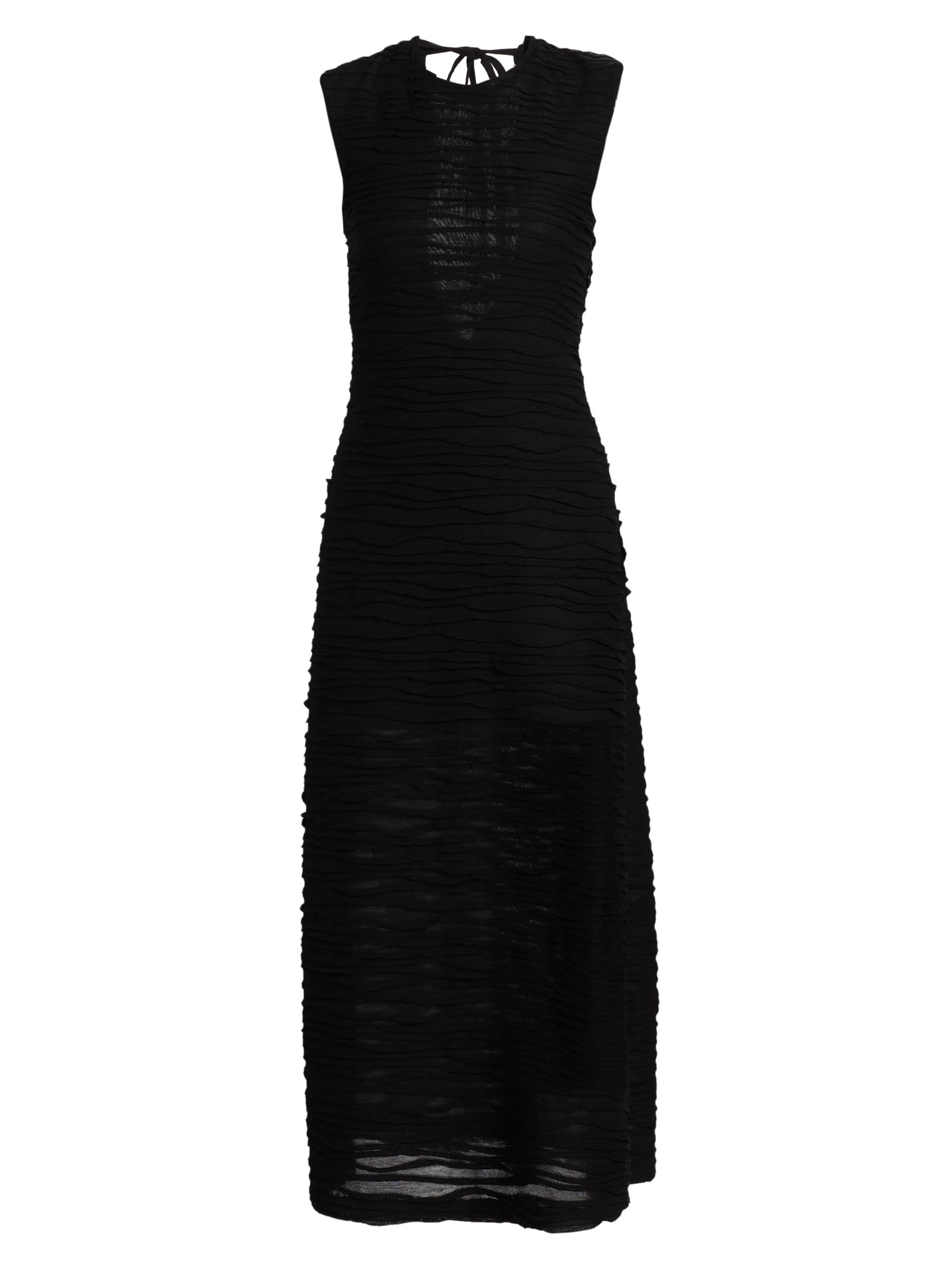 Proenza Schouler White Label Women's Laura Textured Gauze Midi-Dress - Black